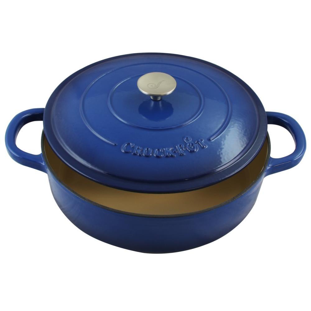 Crock-pot Crock-pot Artisan 5 qt. Non-Stick Cast Iron Round Braiser with Lid