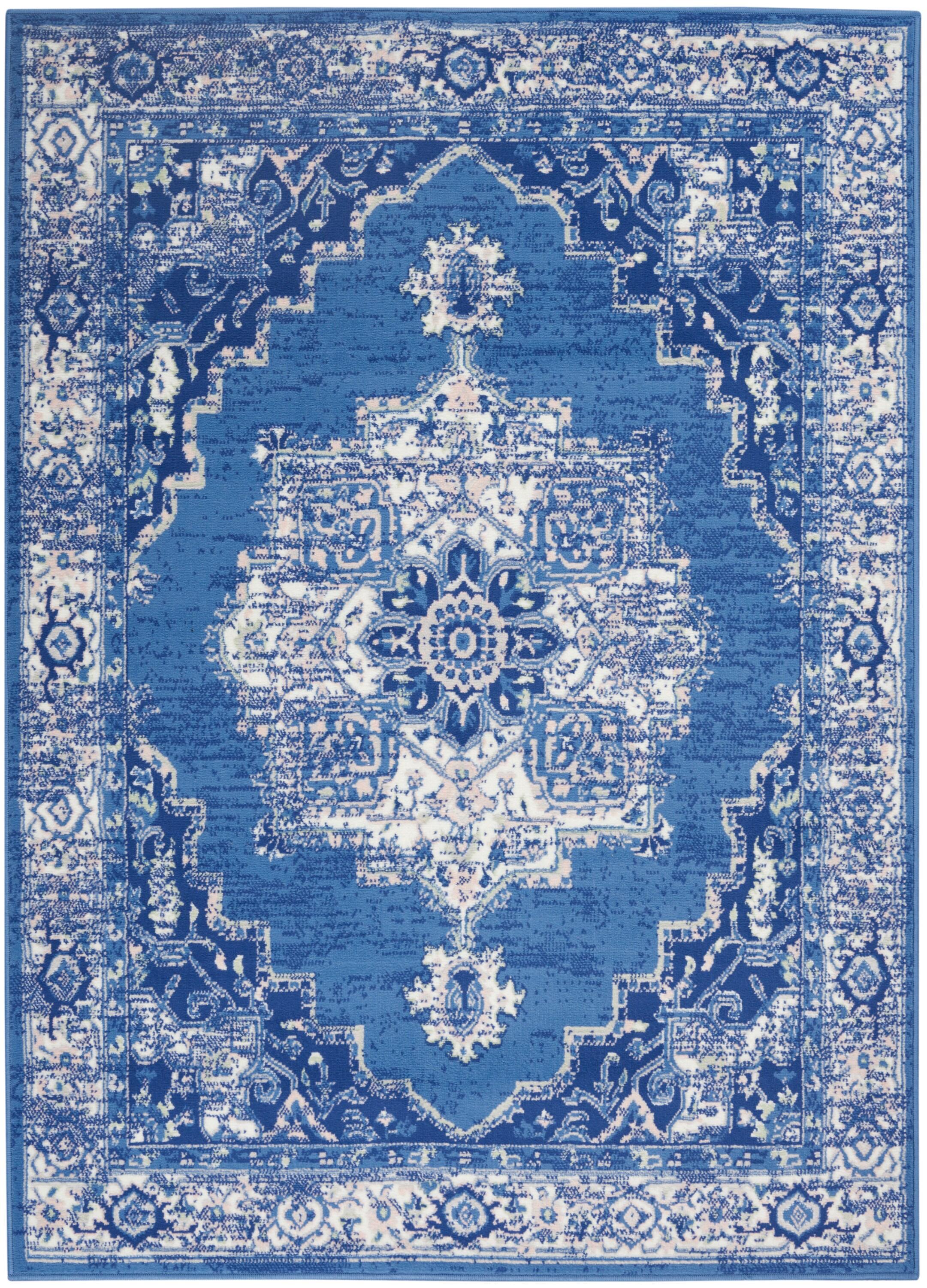 Nourison Whimsicle WHS03 Indoor only Area Rug - Navy 6' x 9'