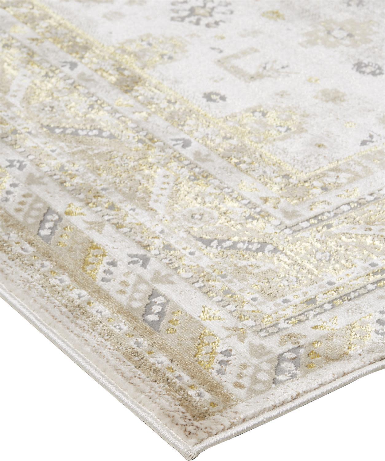 Aura Modern Persian Gold/Ivory Area Rug