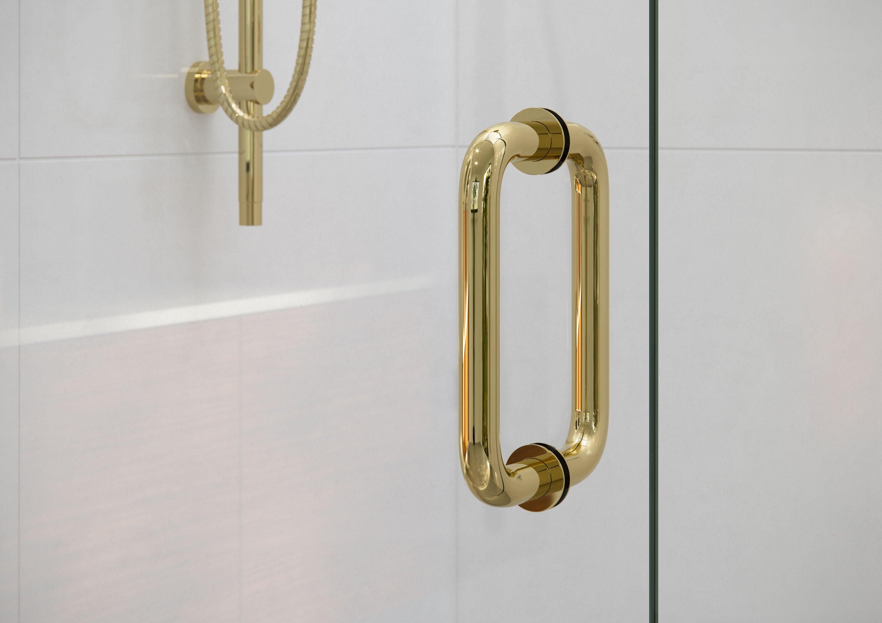 Illume 57.5 in. x 78 in. Fully Frameless Wall Hinge Shower Door