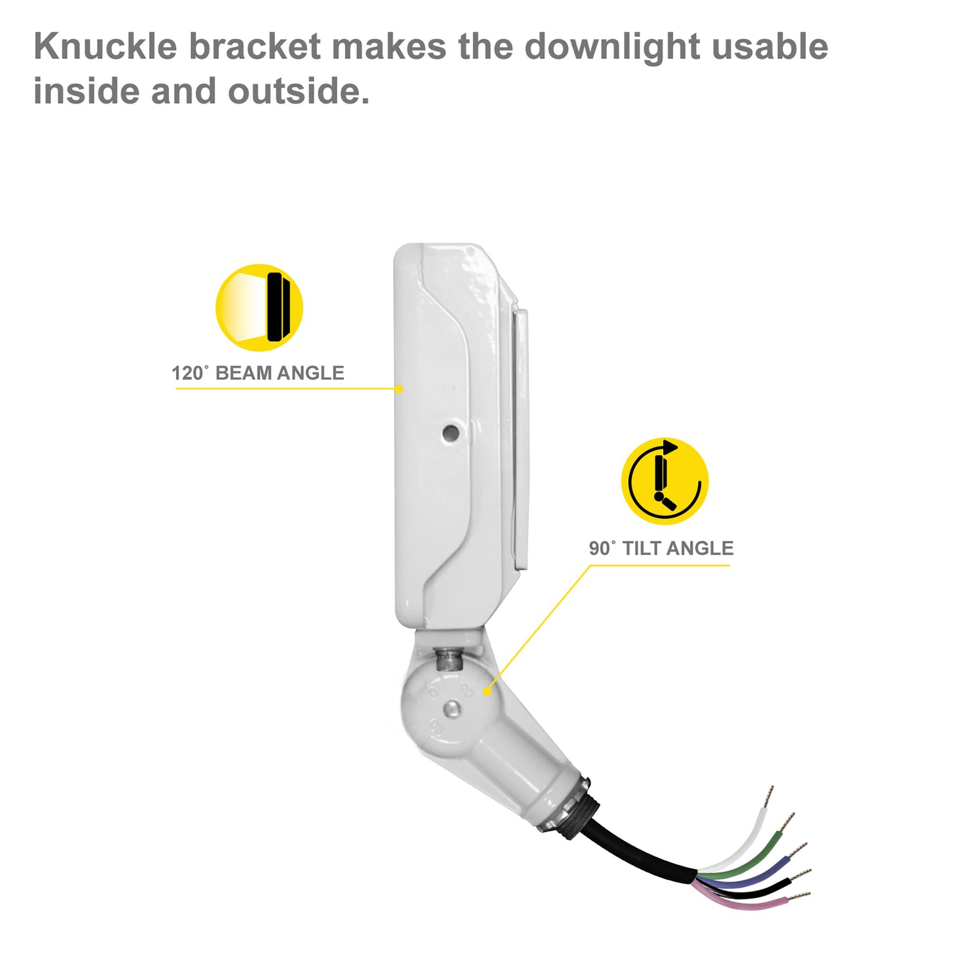 LED Flood Light 50W 7050 Lumens Outdoor Adjustable Knuckle Mount Security Light  3CCT