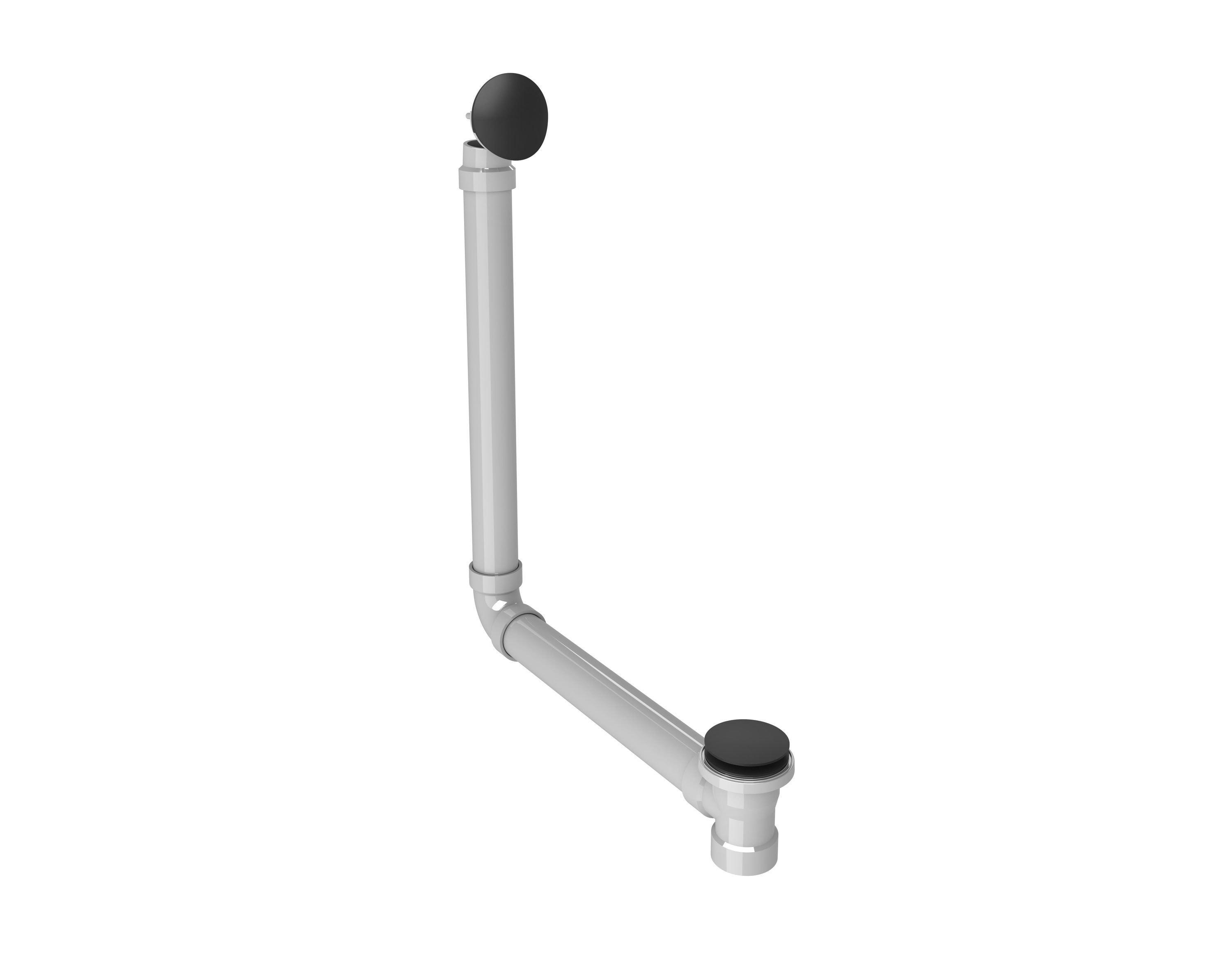 Leg Tub Drain 26" H with Overflow