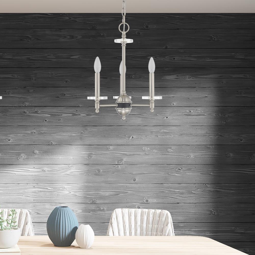 Livex Lighting Bennington 3 - Light Chandelier in  Brushed Nickel