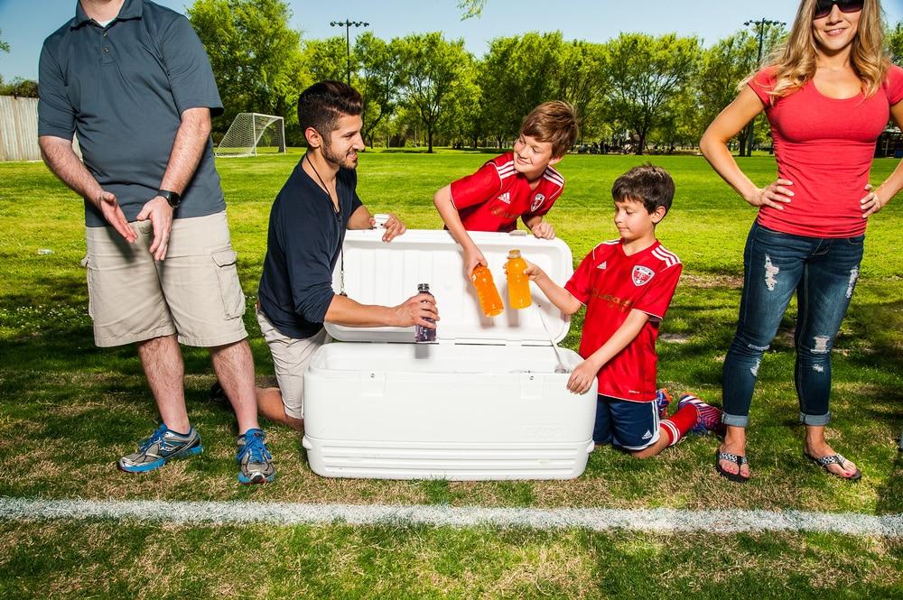 Igloo 120 qt. Quick & Cool Polar Ice Chest Cooler, White
