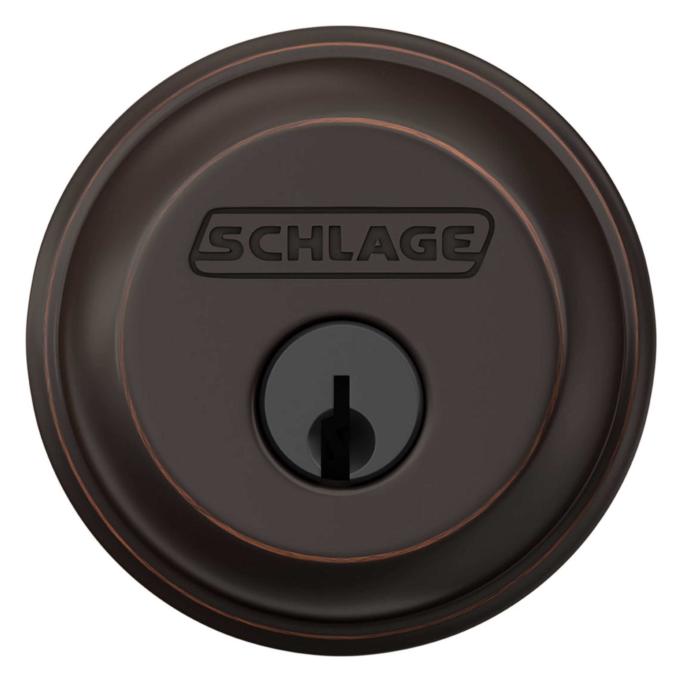 Schlage Aged Bronze Zinc Single Cylinder Deadbolt
