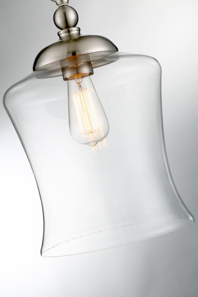 Trade Winds Belle 1-Light Mini Pendant in Brushed Nickel