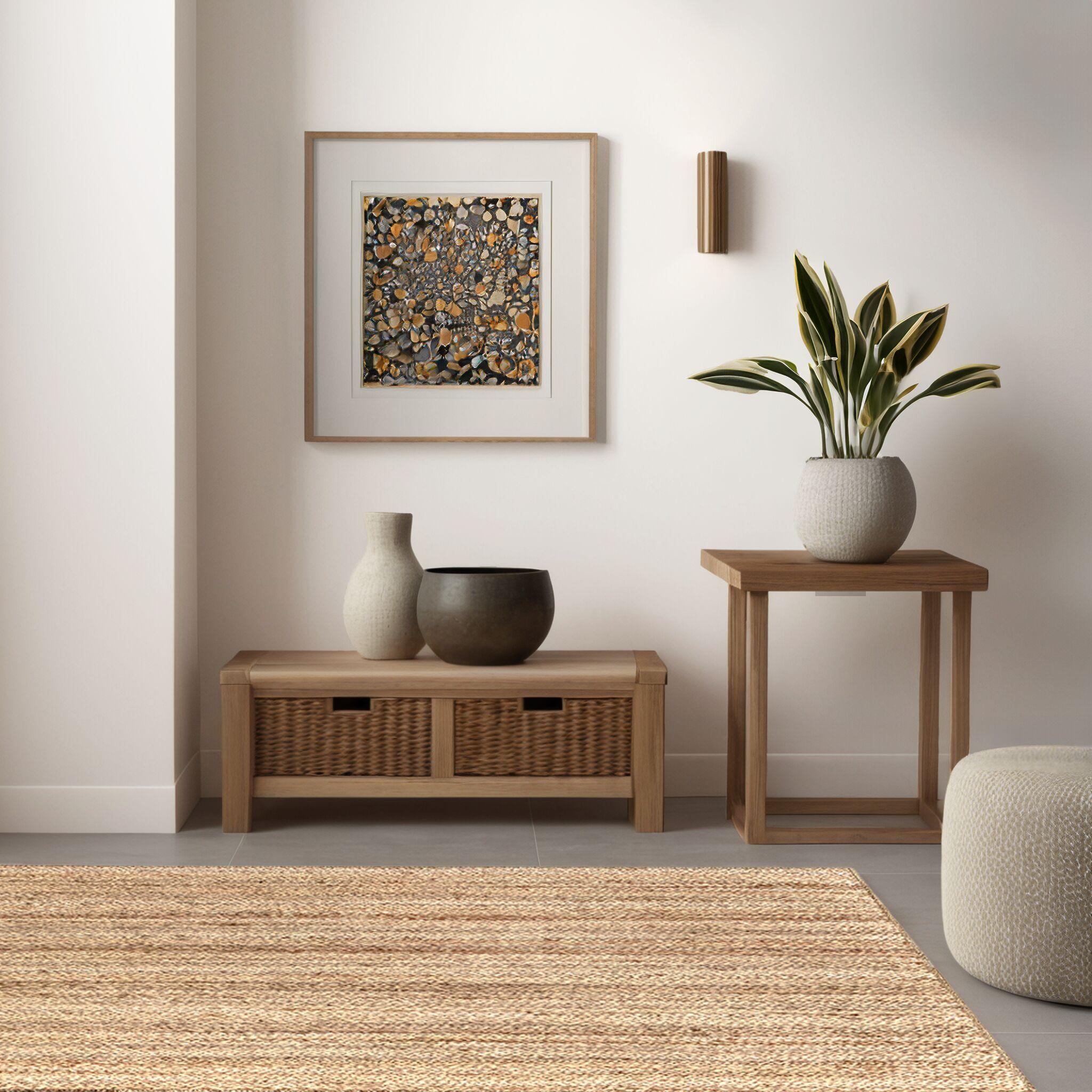 nuLOOM Rigo Hand Woven Farmhouse Jute Area Rug, 10' x 13', Natural