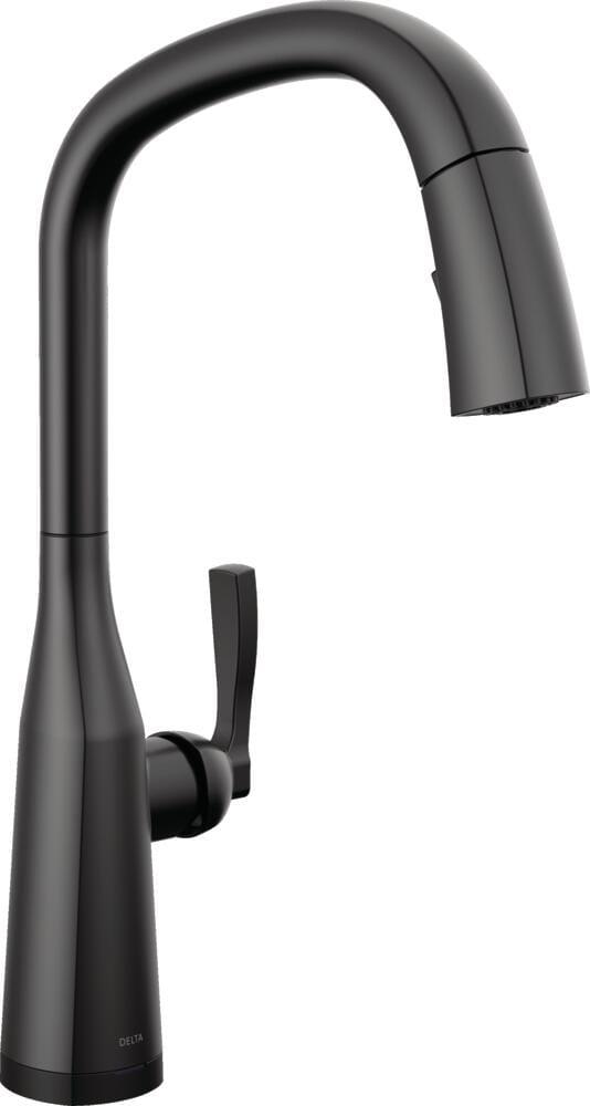 Stryke Pull Down Touchless Single Handle Kitchen Faucet with Delta VoiceIQ Technology and With Accessories