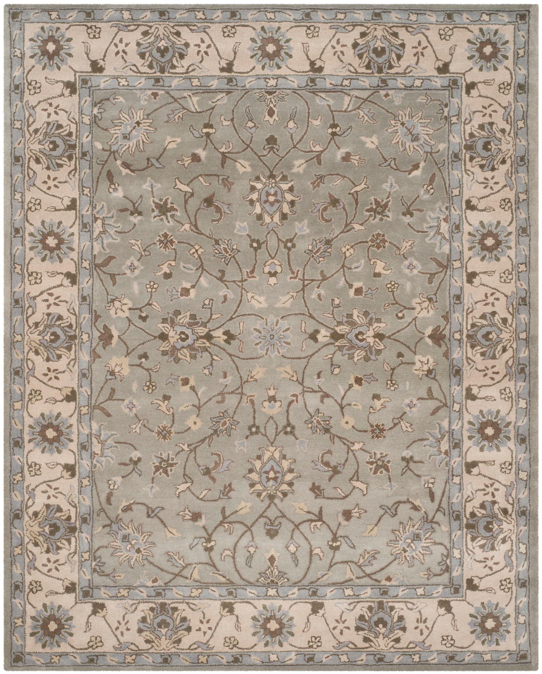 Heritage HG862 Hand Tufted Area Rug - Beige/Grey - 8'x10' - Safavieh.