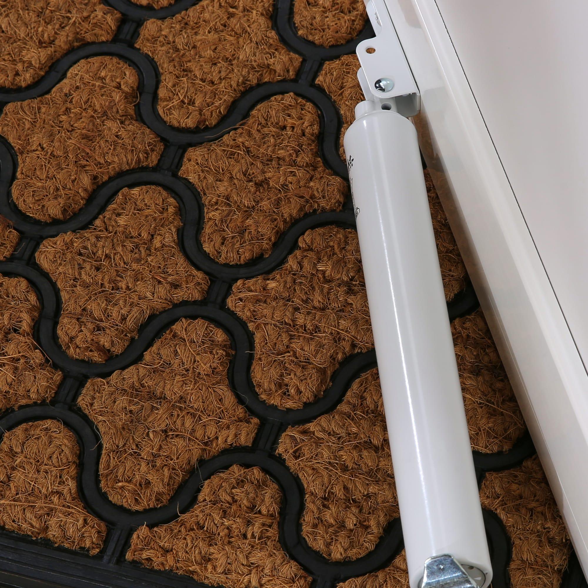 Wright V820AWH Grade 1, Size 4, White Aluminum Pneumatic Door Closer