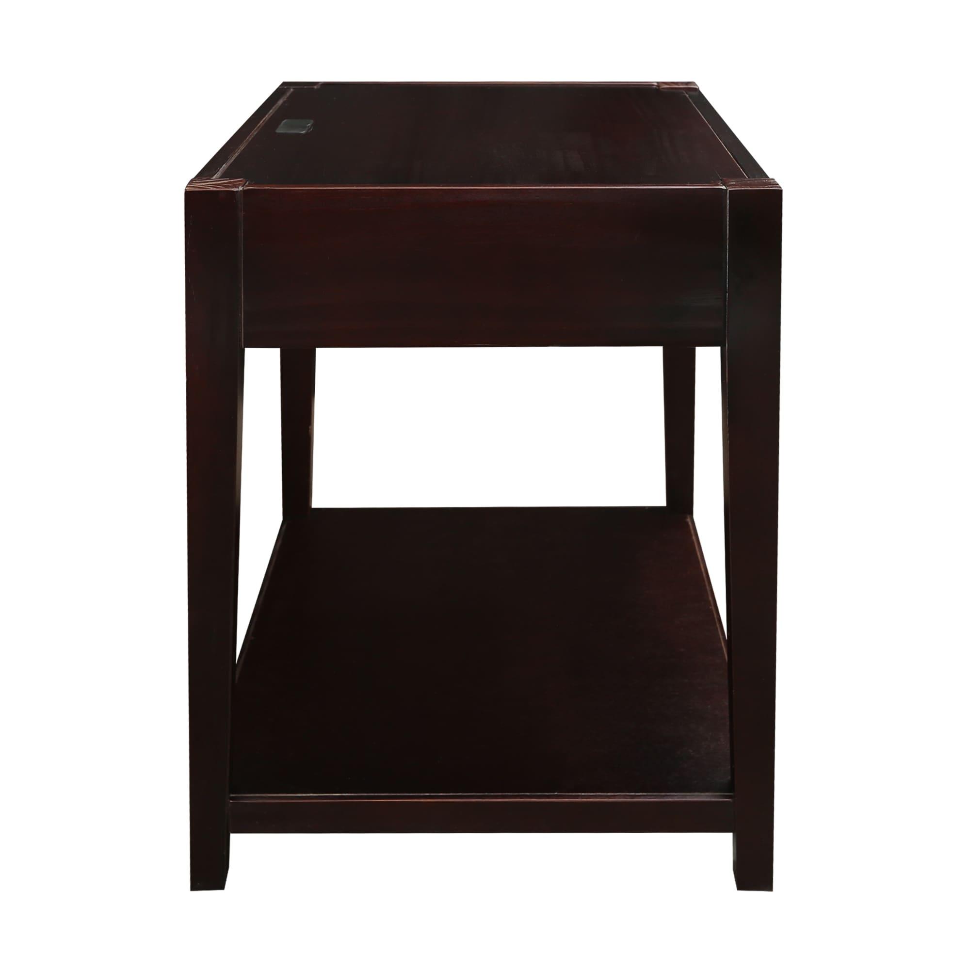 Casual Home Notre Dame Nightstand with USB Port, Espresso