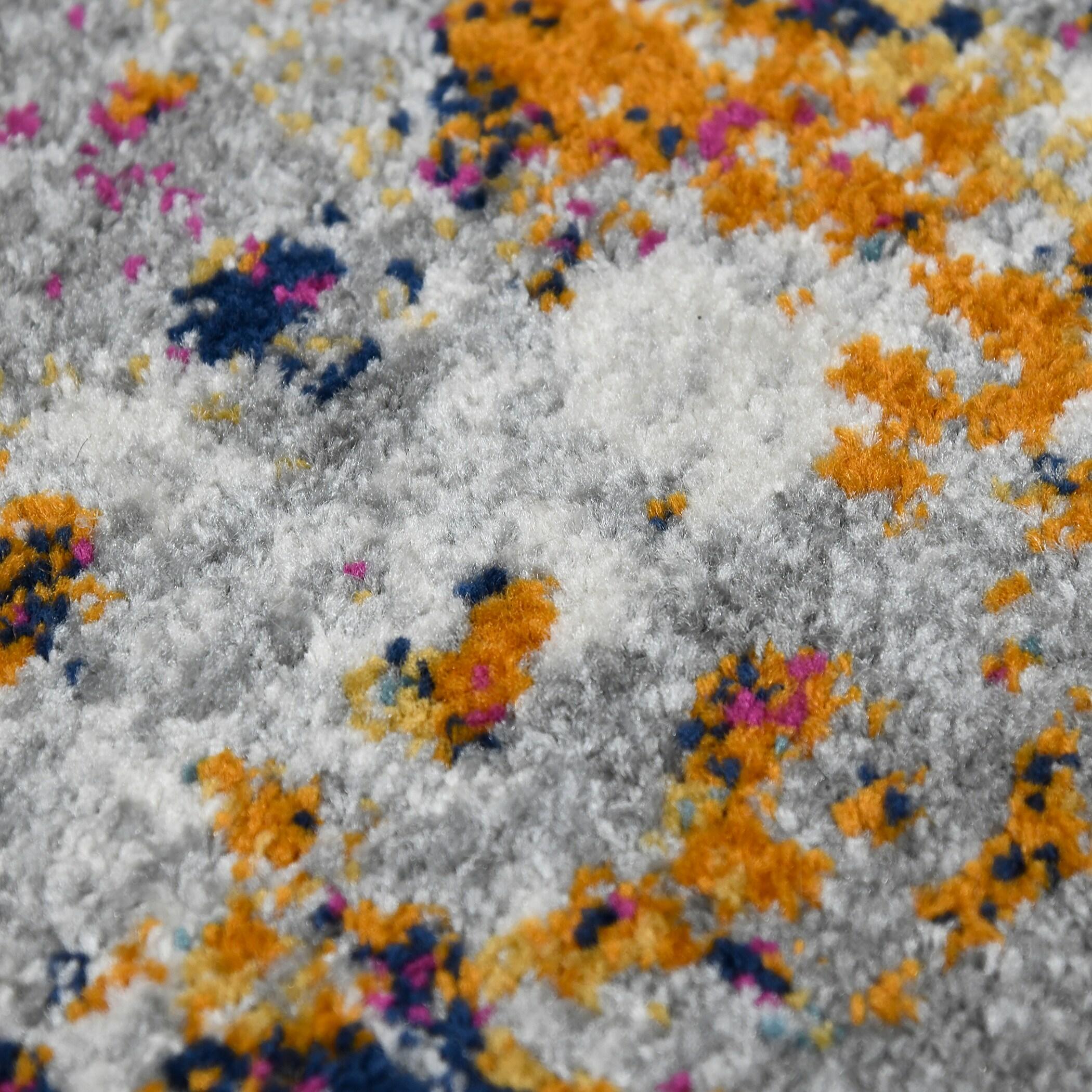 AMER Rugs Hannah Abstract Transitional Durable Performance Multicolor Area Rug