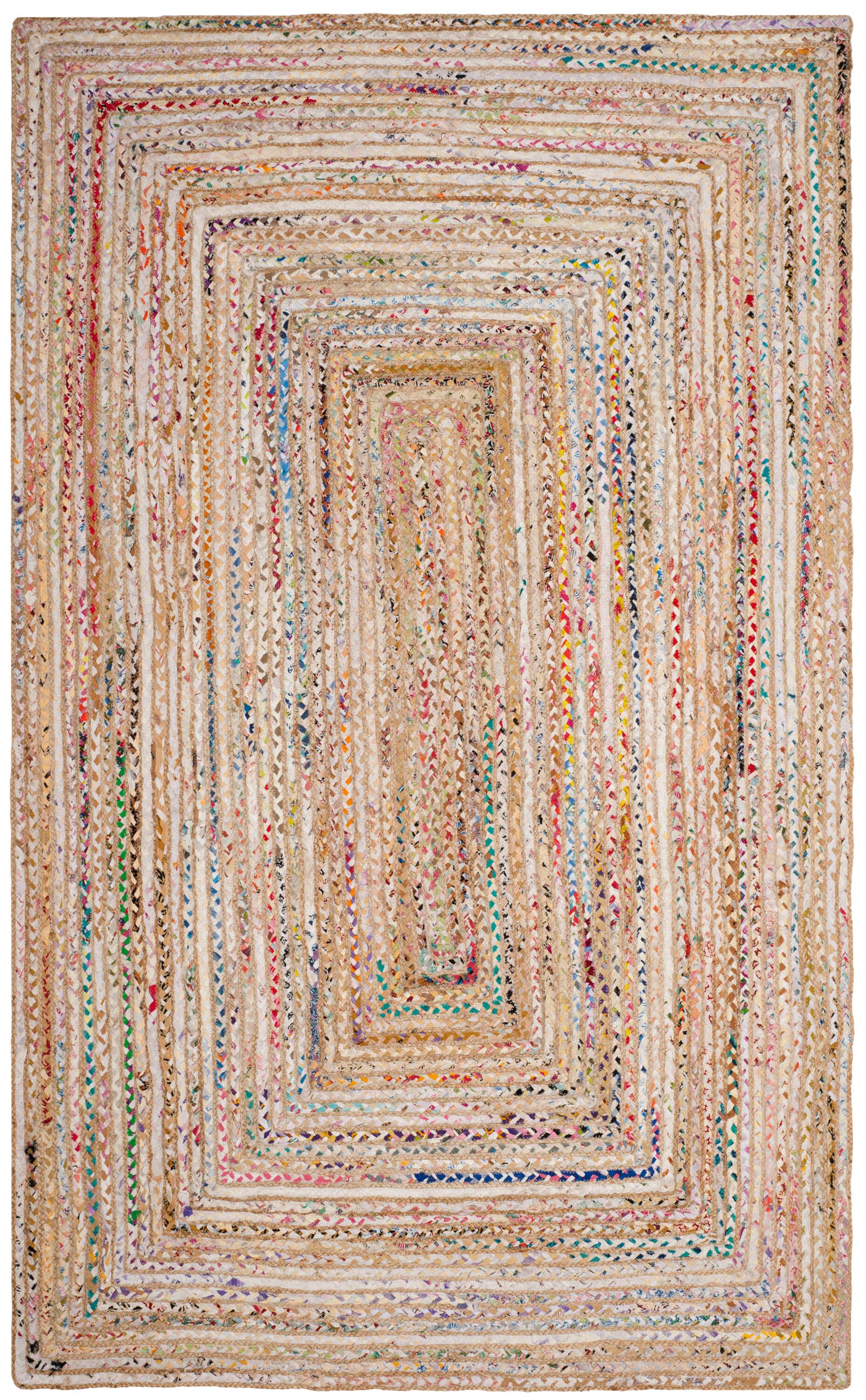 Cape Cod CAP202 Woven Indoor Area Rug - Beige/Multi - 5'x8' - Safavieh