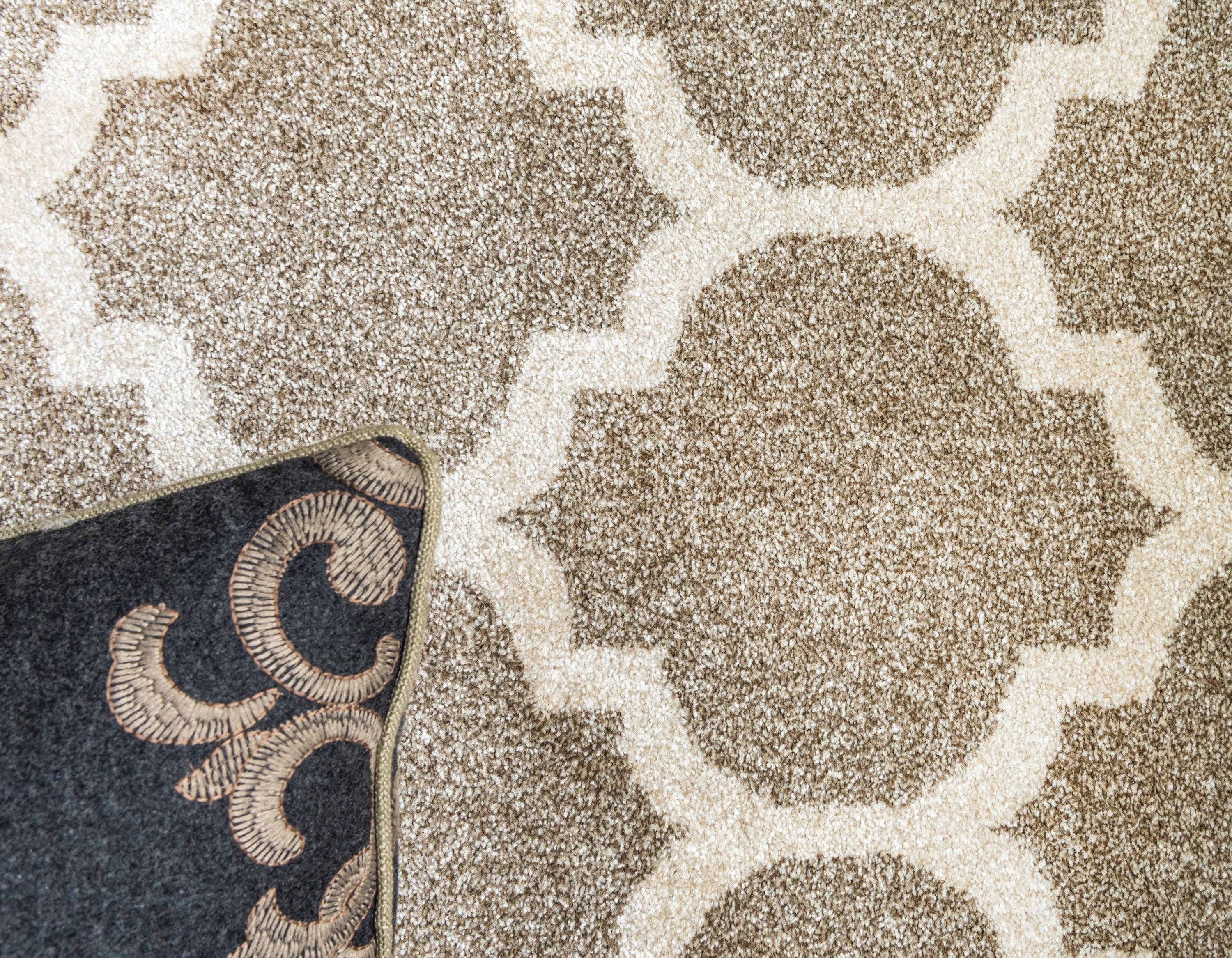 Unique Loom Trellis Collection Area Rug - Philadelphia (7' 1" x 10' Rectangle Light Brown/Beige)