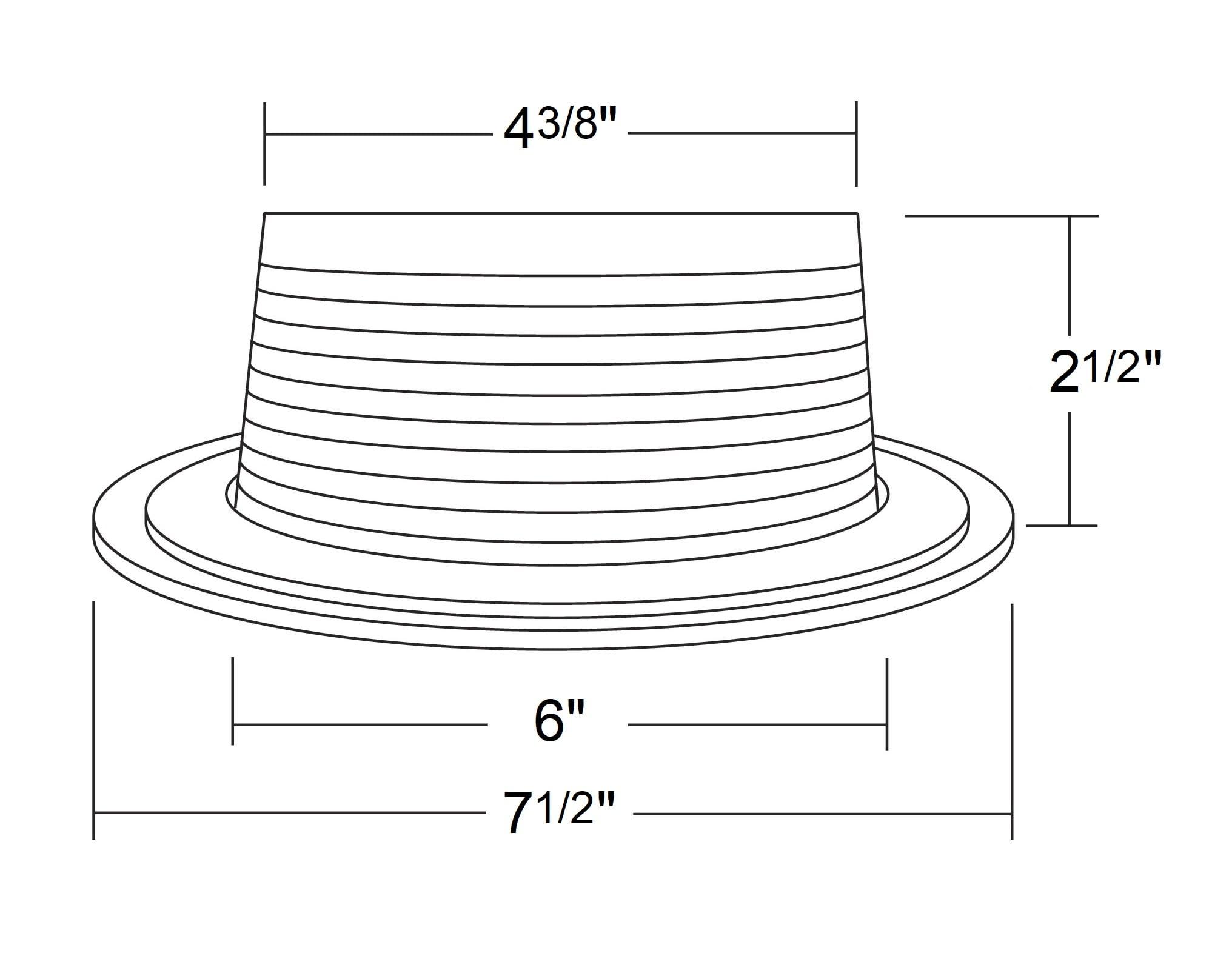 6'' Baffle Recessed Trim