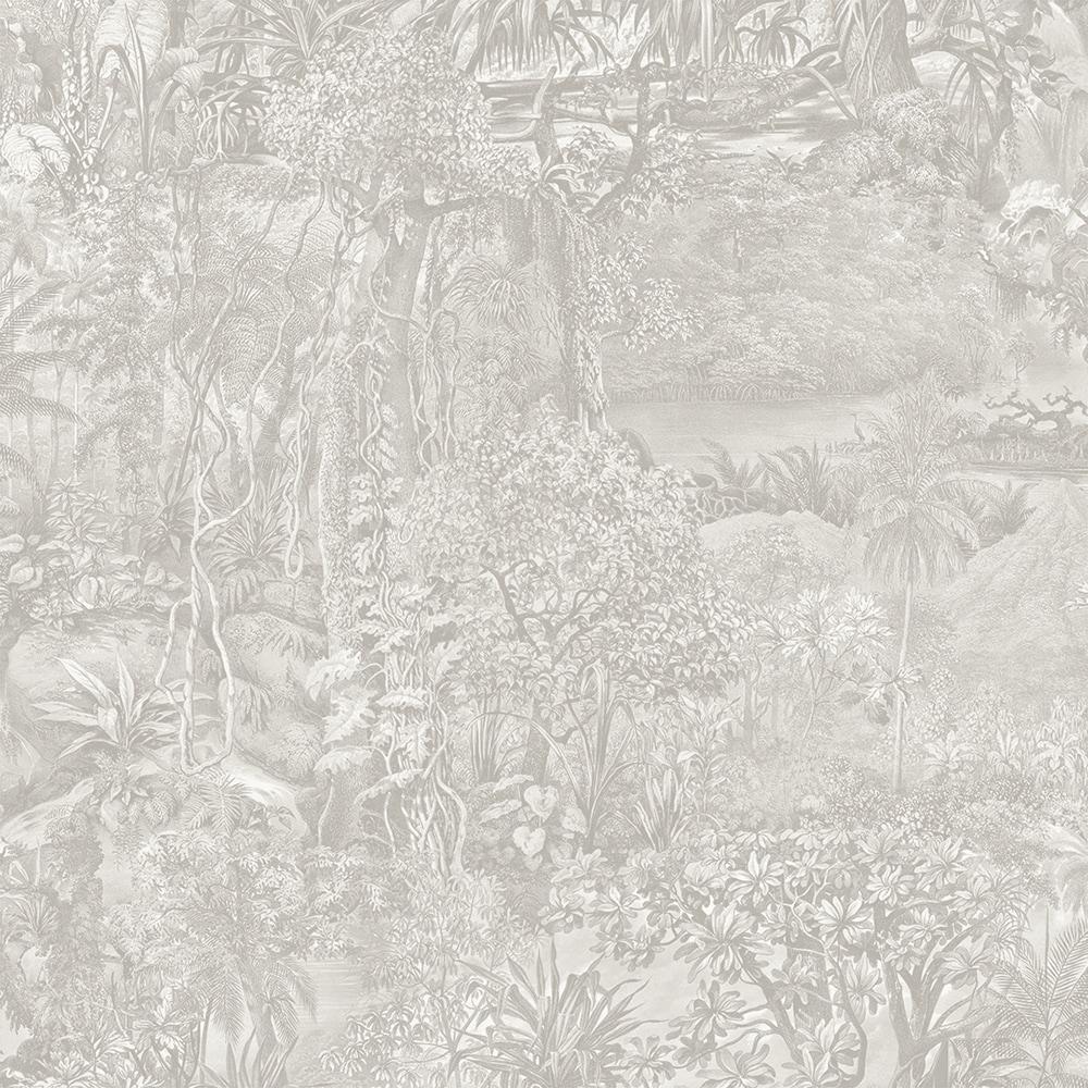 Tempaper & Co. Jungle Toile Removable Peel and Stick Wallpaper, Countryside Gray Toile, 56 sq. ft.: Vinyl Self-Adhesive Botanical Design