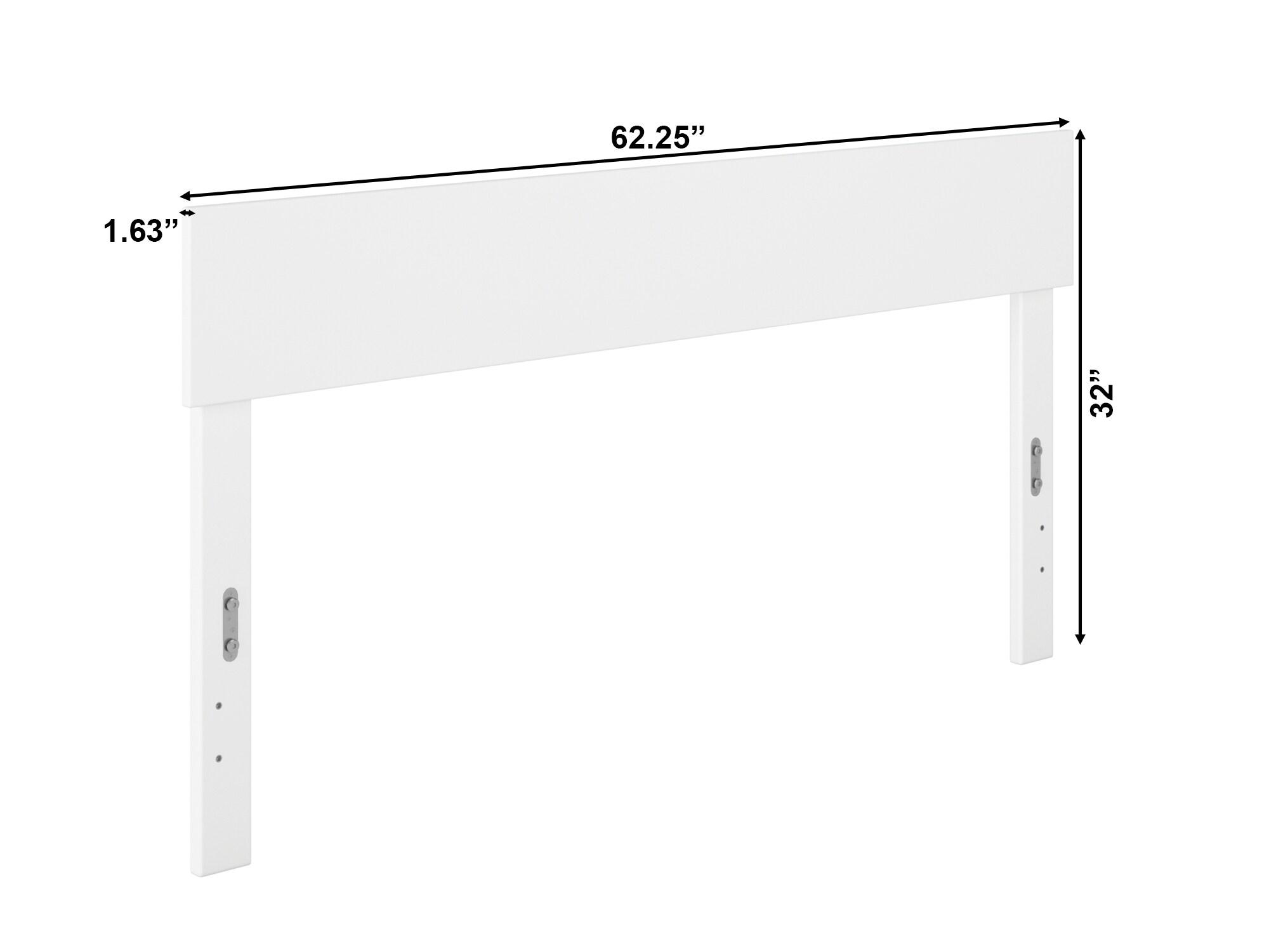 Queen Boston Headboard White - AFI: Solid Wood, Sleek Finish, Modern Design, Easy Install