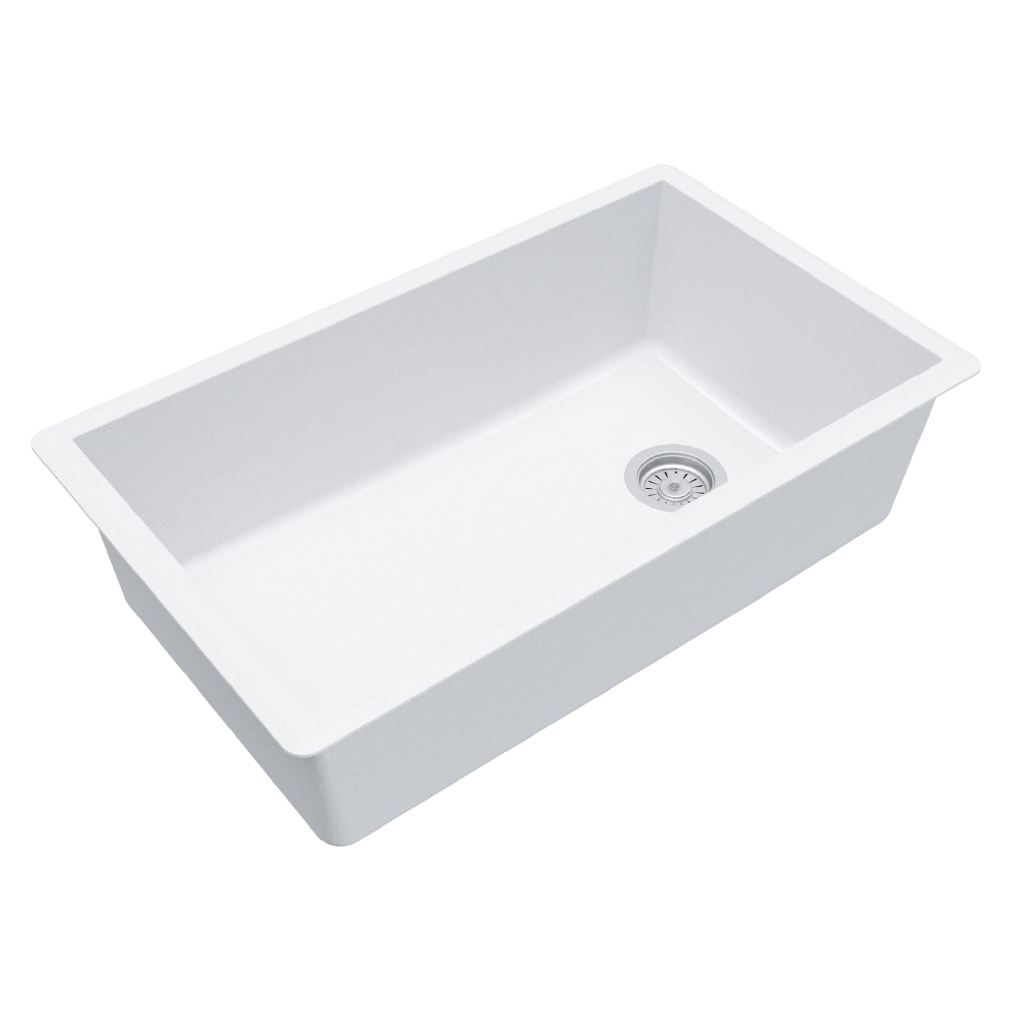 Karran Undermount Quartz Composite 31-3/4'' X 19-1/4'' Single Bowl Kitchen Sink