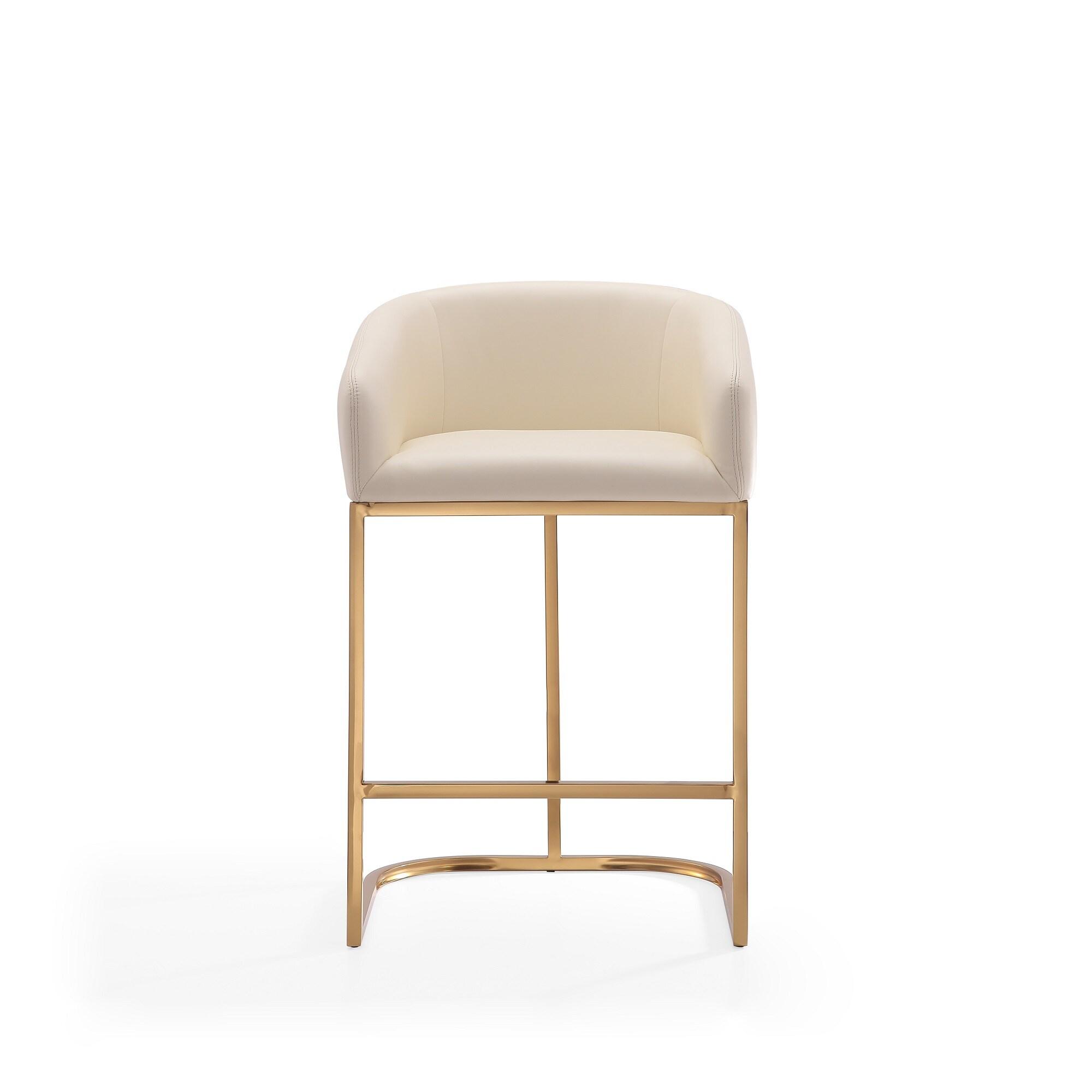 Bolland Upholstered Counter Stool with Metal Frame