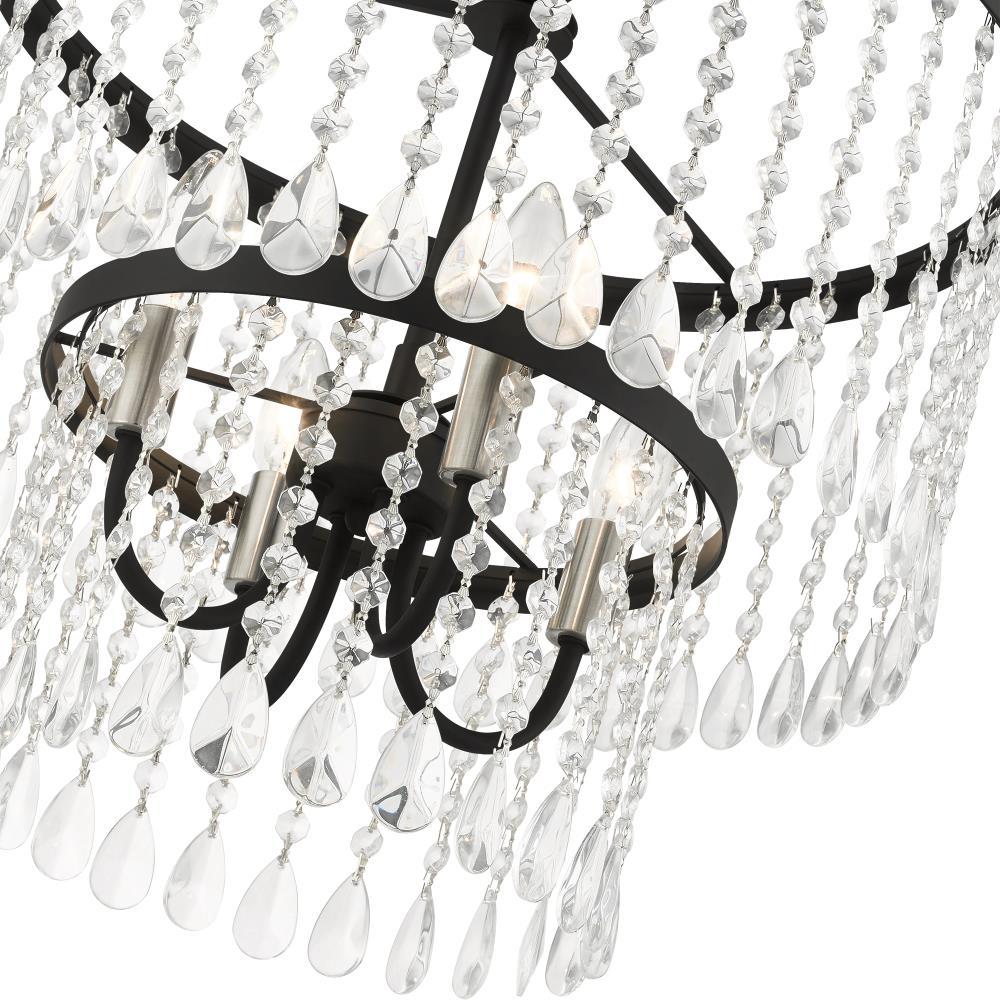 Livex Lighting Elizabeth 4 - Light Pendant in  Black