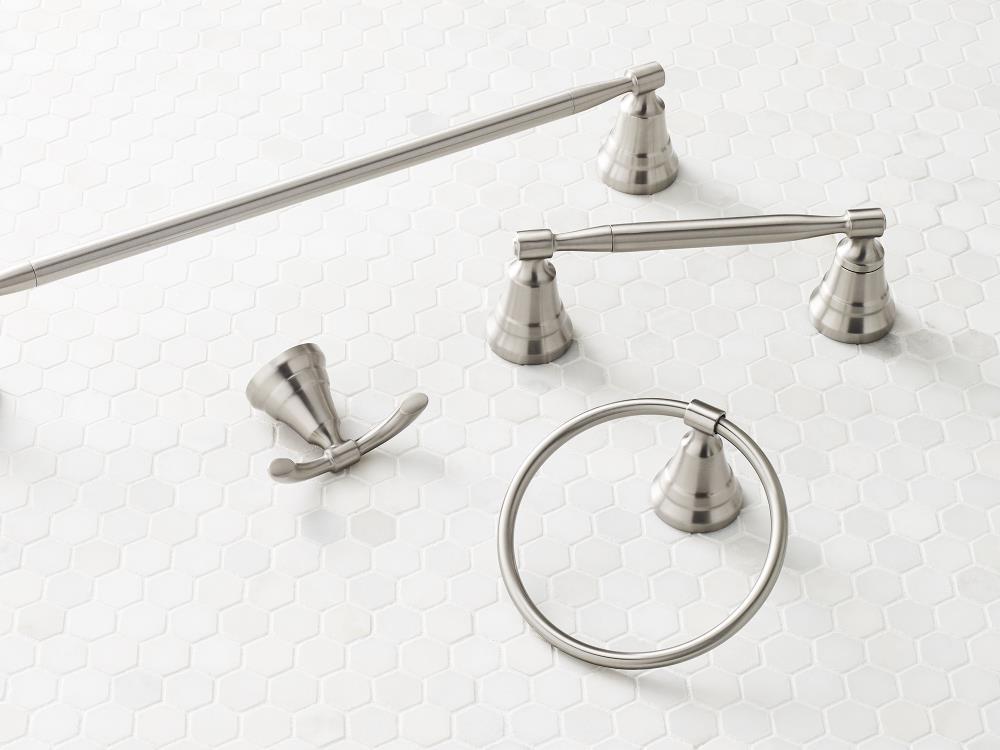 Moen Halle Brushed Nickel Moen MY0318BN Halle 18-inch Single Towel Bar, MY0318BN