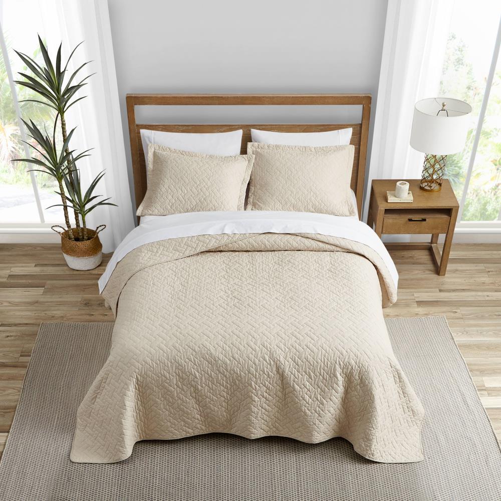 Dune Twin Cotton Reversible Quilt Set with Shams