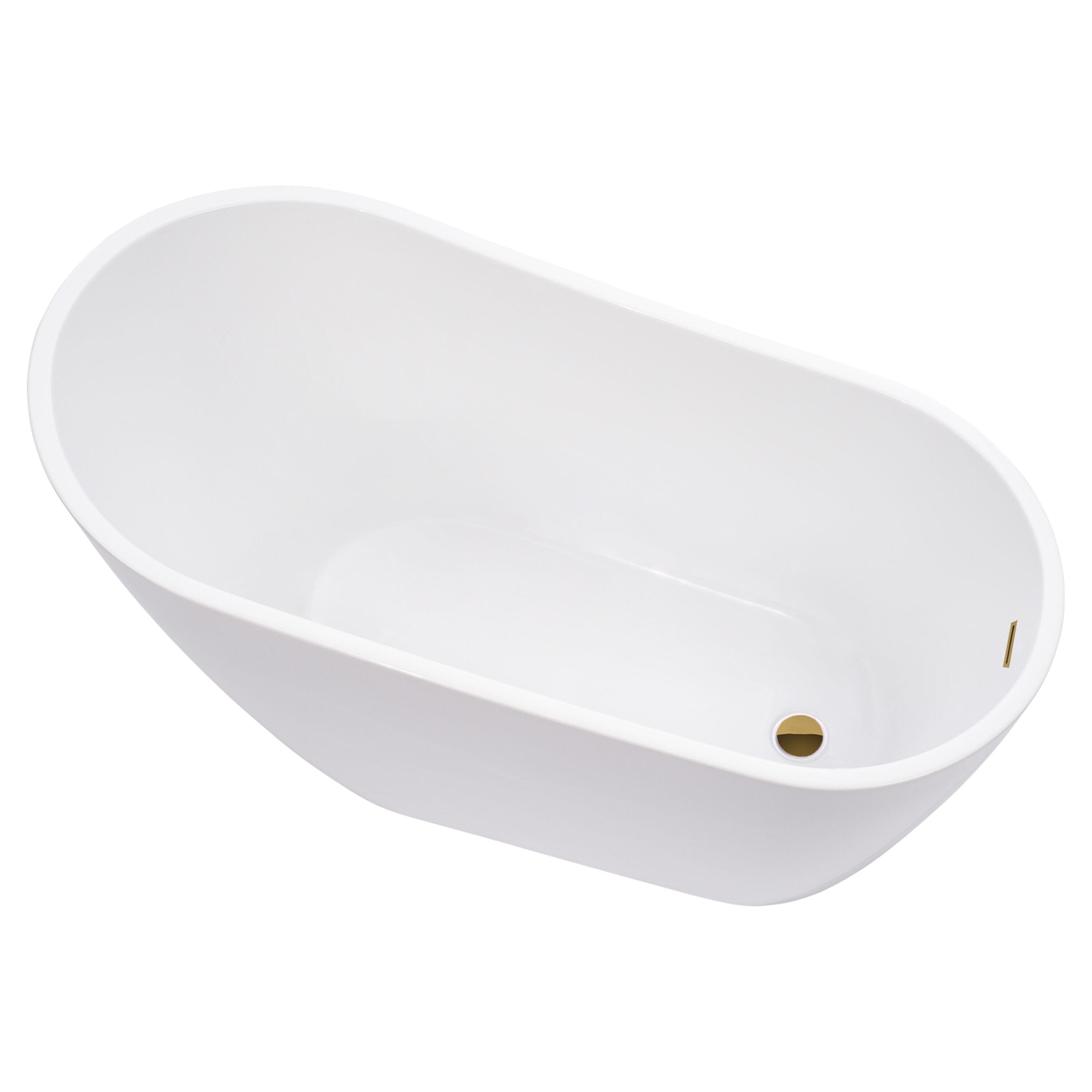 Cora 67" x 32" Freestanding Acrylic Bathtub