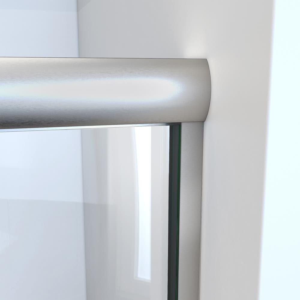 Ese 66" W x 70.38" H Bypass Semi-Frameless Shower Door