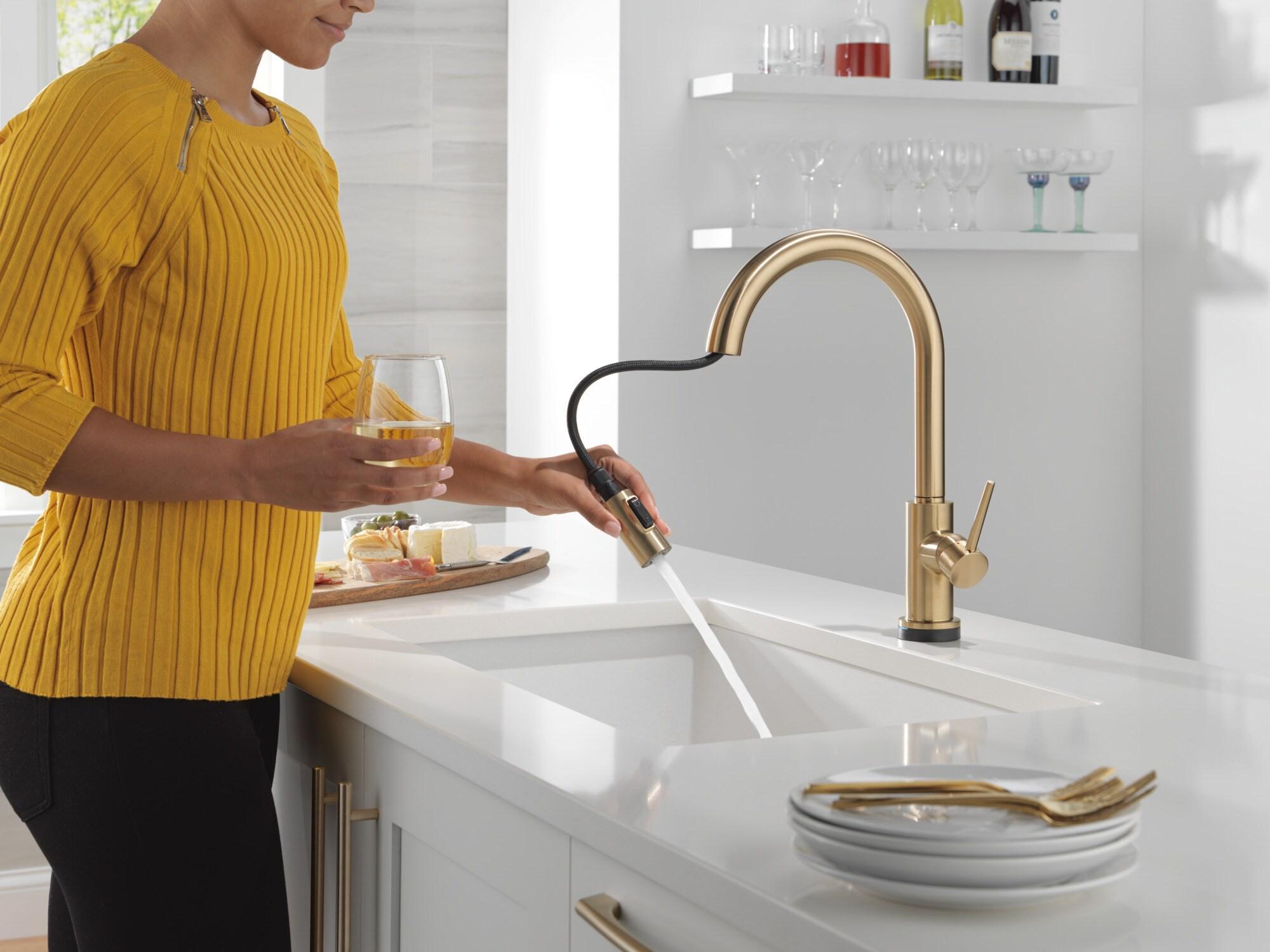 Trinsic Pull Down Sprayer Touch Kitchen Sink Faucet, Touch Control Kitchen Faucet