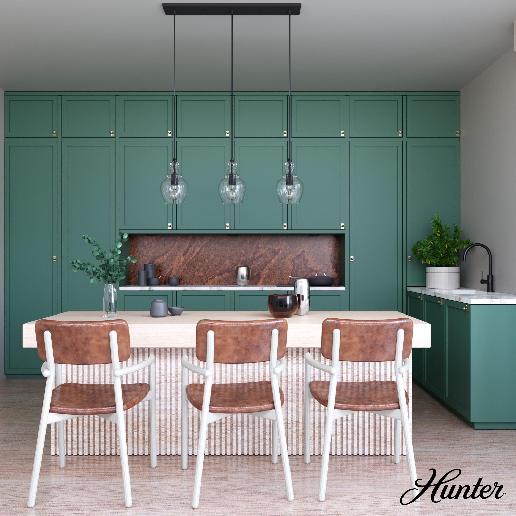 Hunter Fan Maple Park 3 Light Linear Bell Pendant