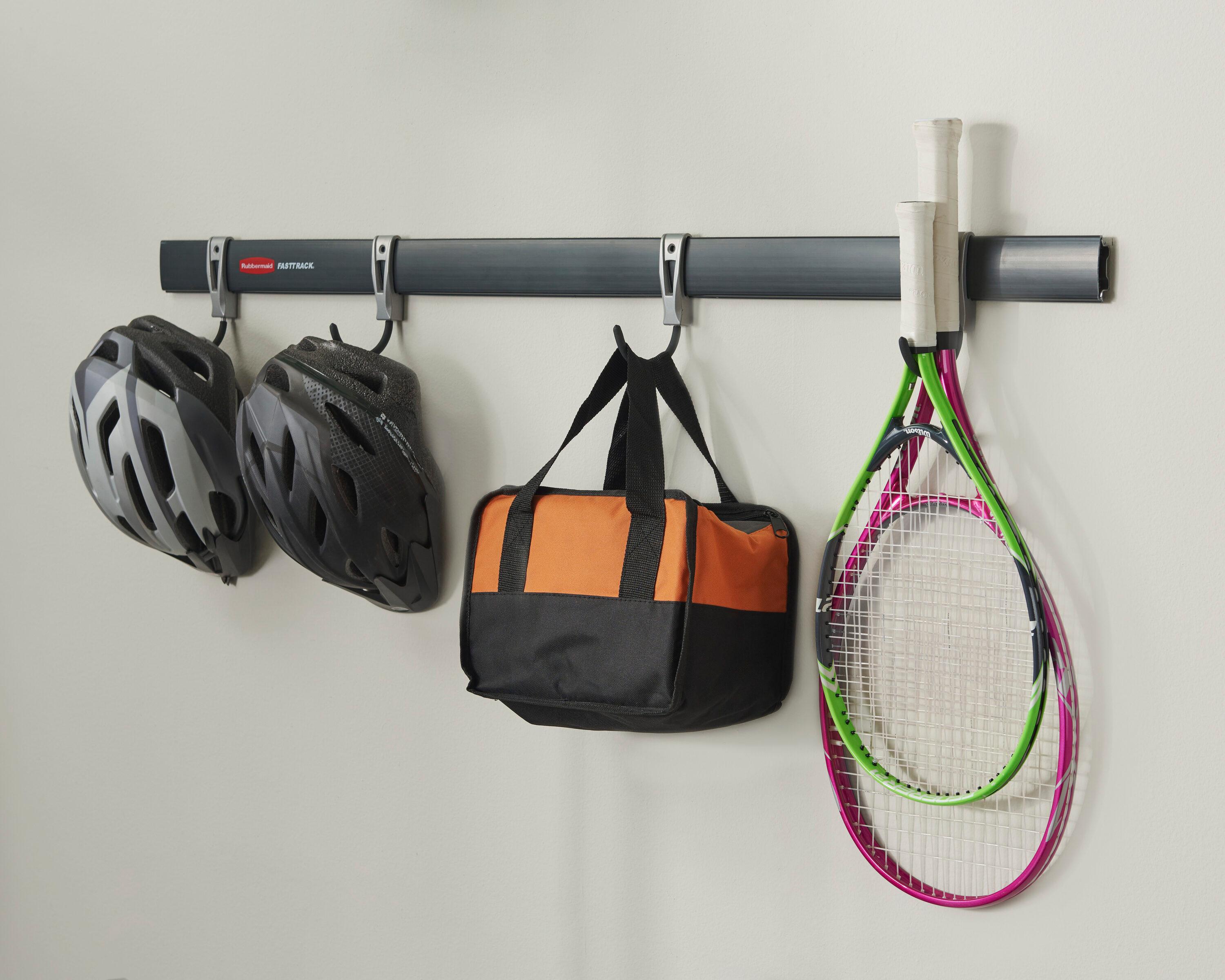 (3 pack) Rubbermaid Fast Track Garage Storage Rail Hardware Pack