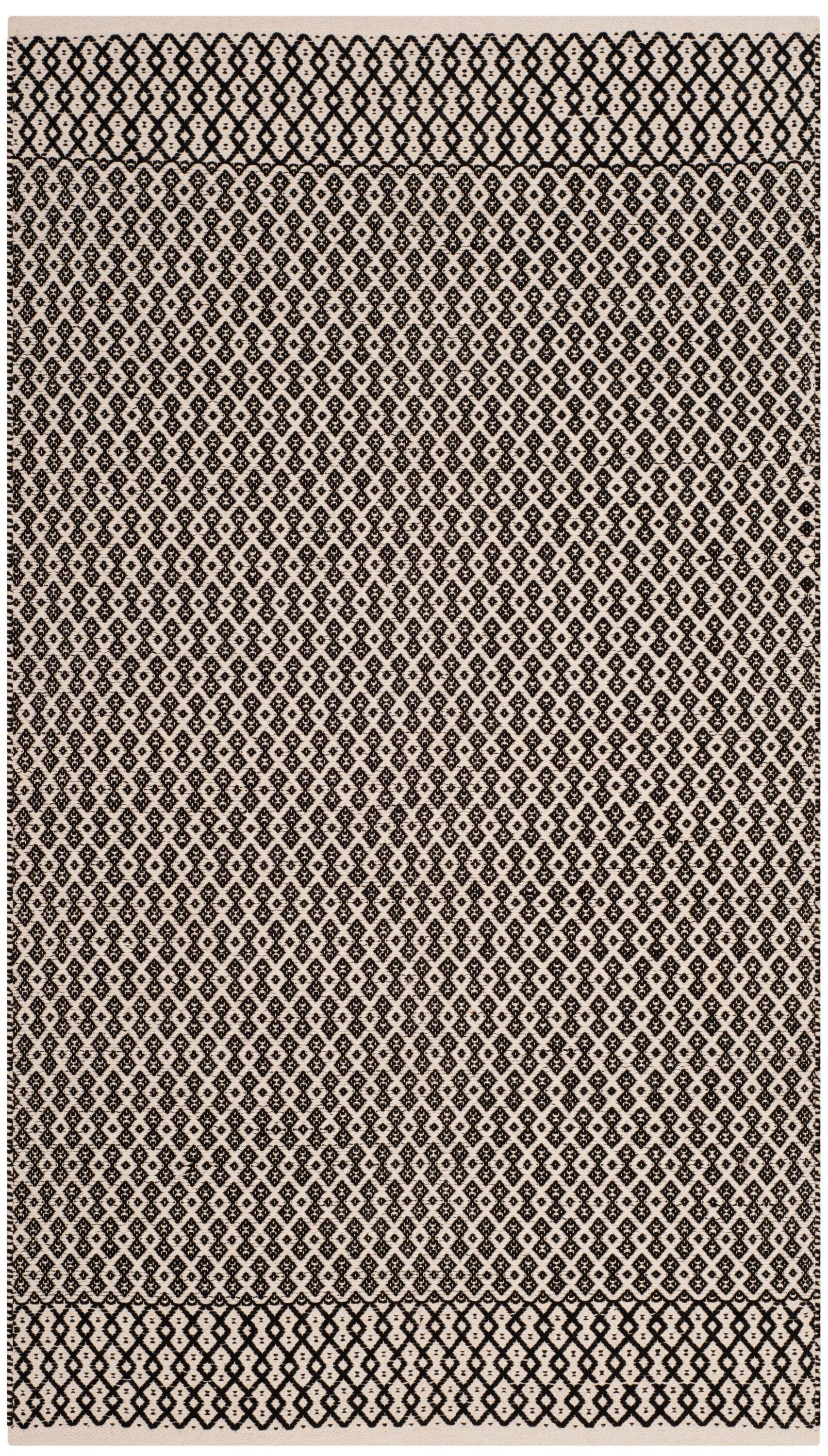 Montauk MTK339 Hand Woven Indoor Accent Rug - Ivory/Black - 3'x5' - Safavieh