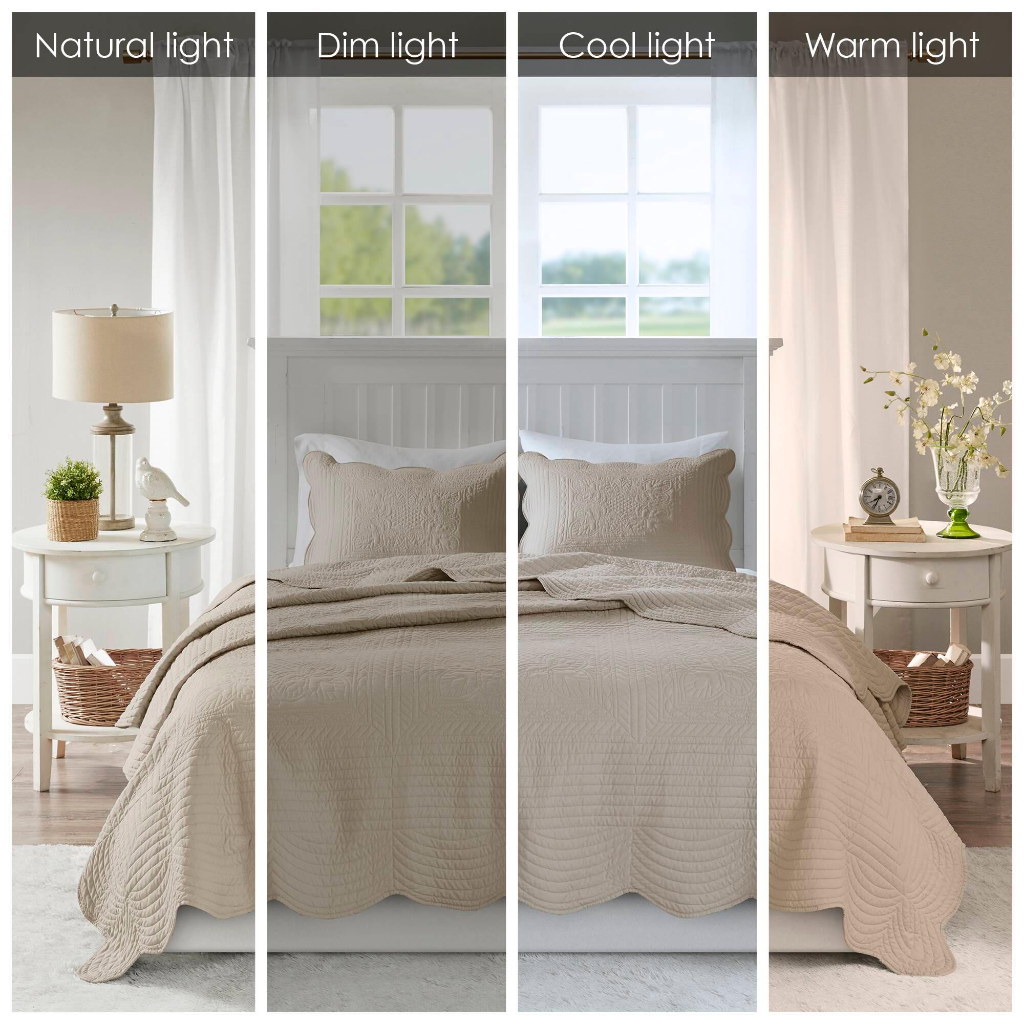 Madison Park Tuscany Scalloped Edge Quilt Set