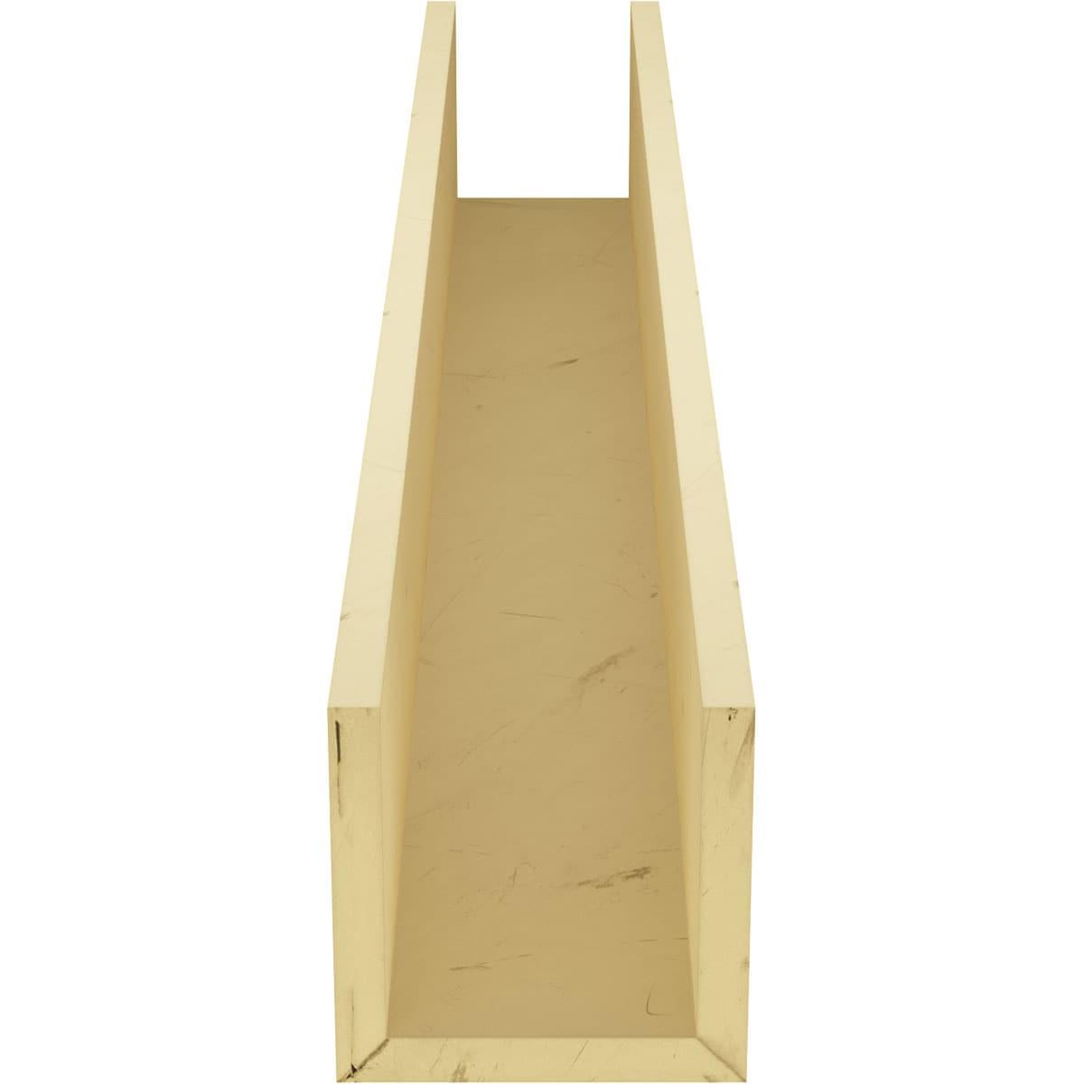 Ekena Millwork Timberthane Rustic Smooth Faux Wood 3-Sided Beam (U-beam)