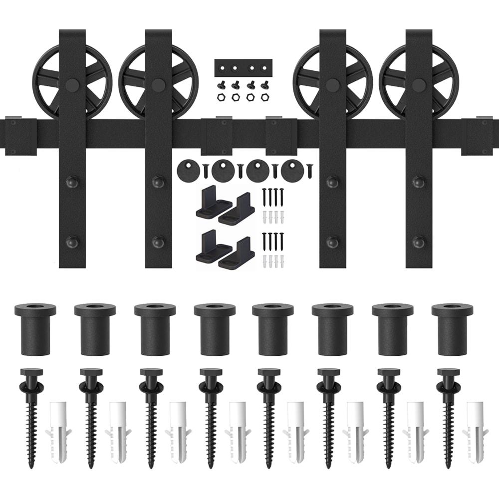 Lazio Sliding Standard Double Barn Door Hardware Kit