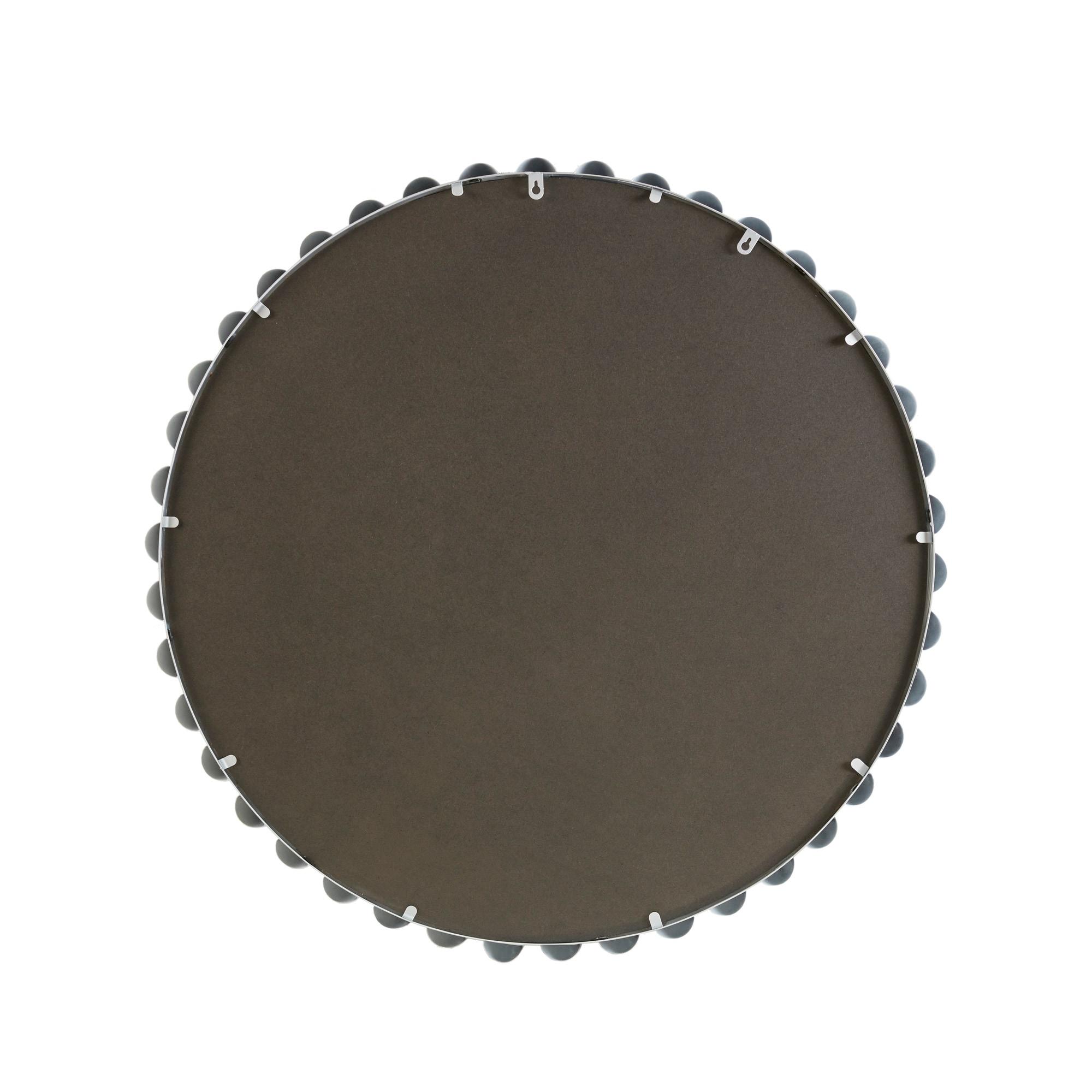 Marlowe Beaded Round Metal Wall Mirror