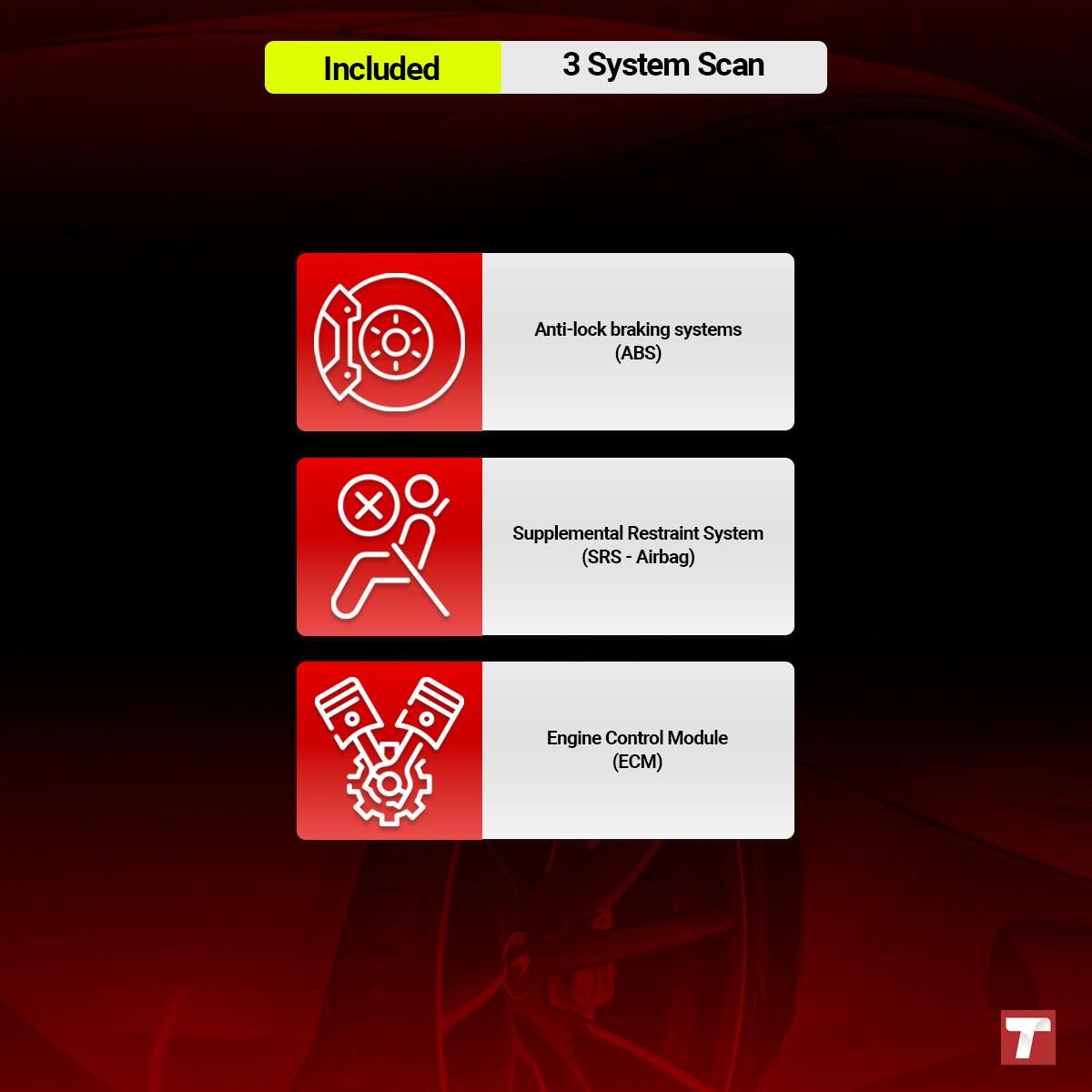 THINKSCAN PLUS S2 - OBD2 Car Diagnostic Scanner with 3 System Reset Functions Check Engine/ABS/SRS Code Readers Diagnostic Tool