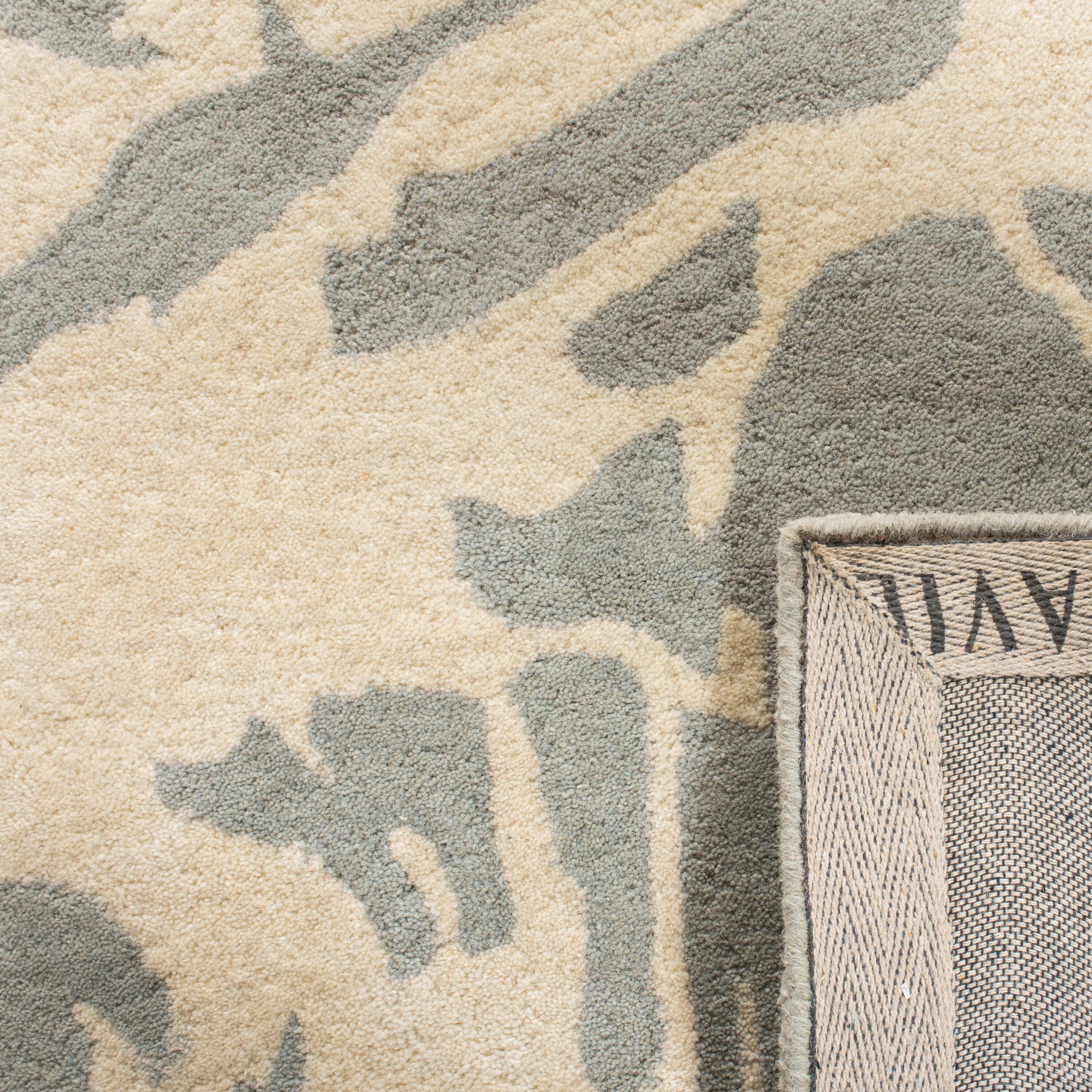 Bella BEL115 Hand Tufted Area Rug - Grey/Ivory - 7'x7' - Safavieh.