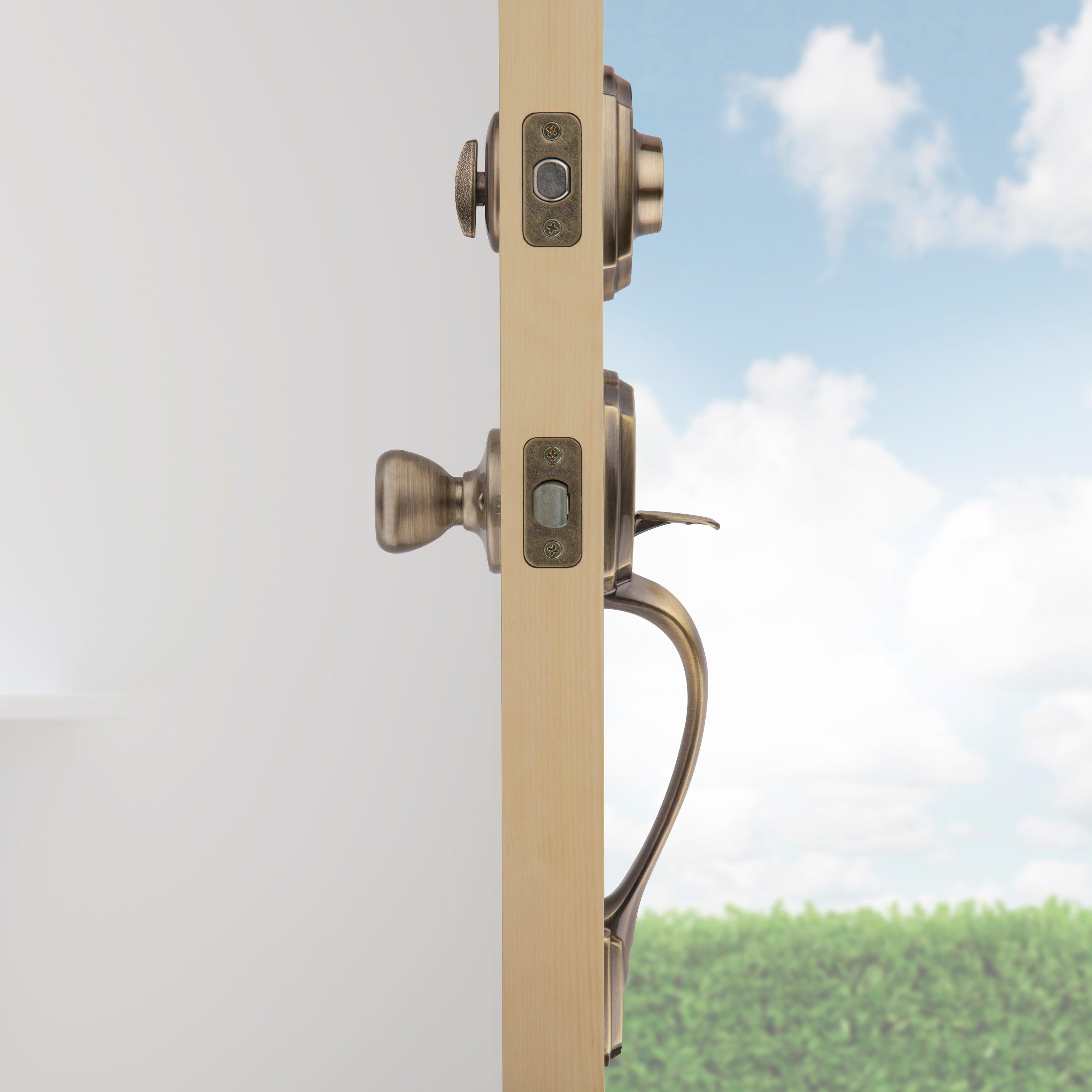 Handleset with Deadbolt and Door Two Piece and Rosette