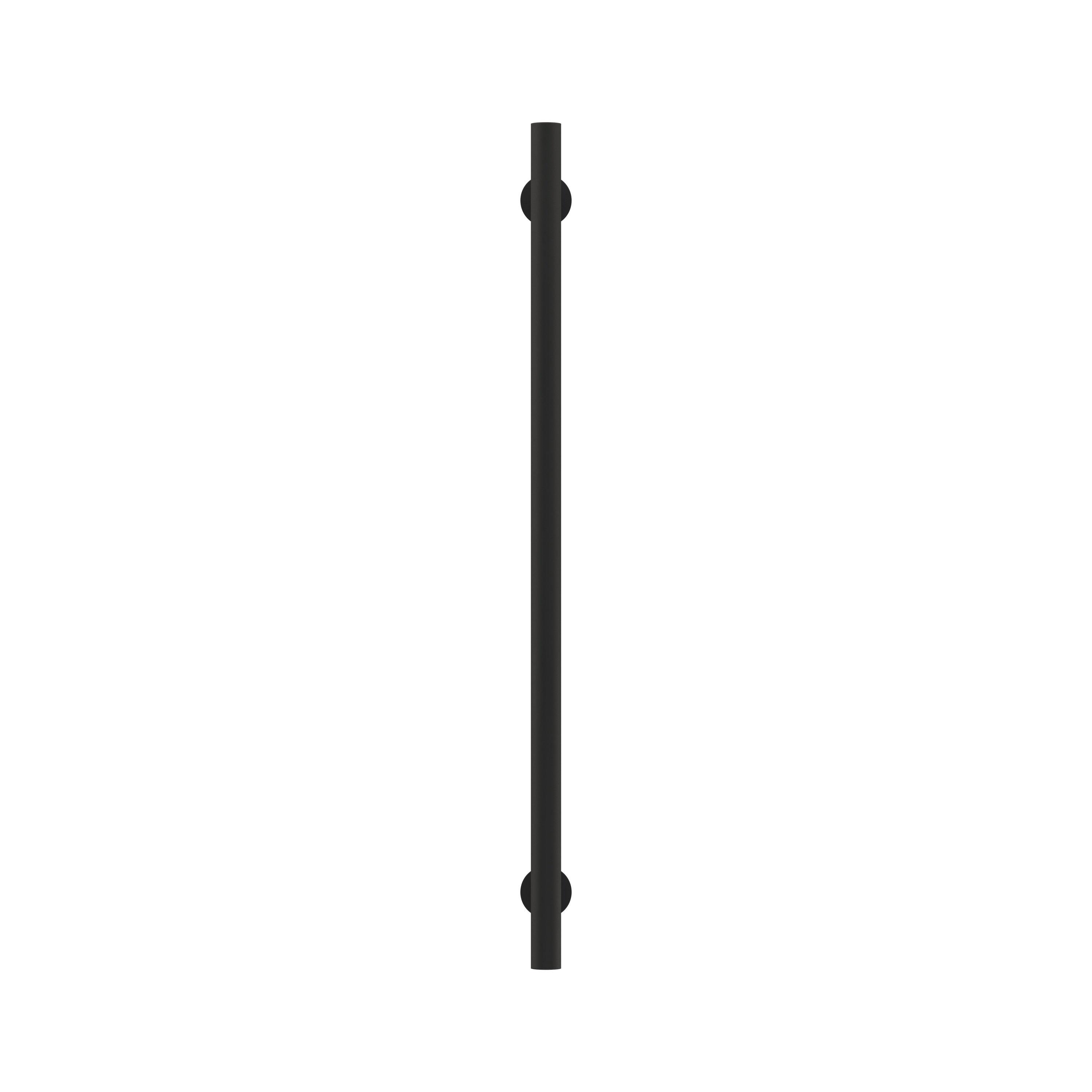 Amerock Radius 10-1/16 inch (256mm) Center-to-Center Matte Black Cabinet Pull