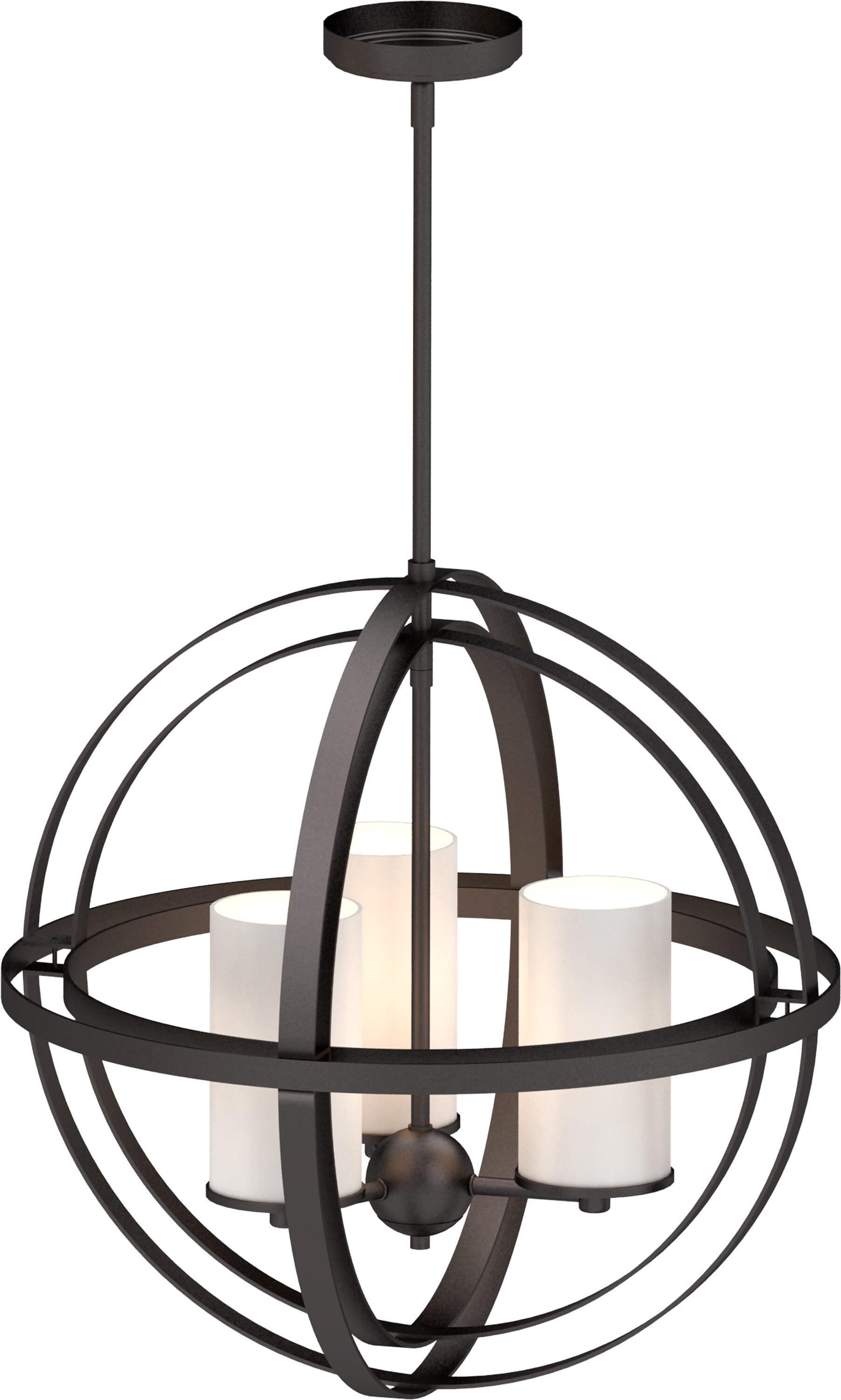 Volume Lighting 3-Light Indoor Antique Bronze Sphere