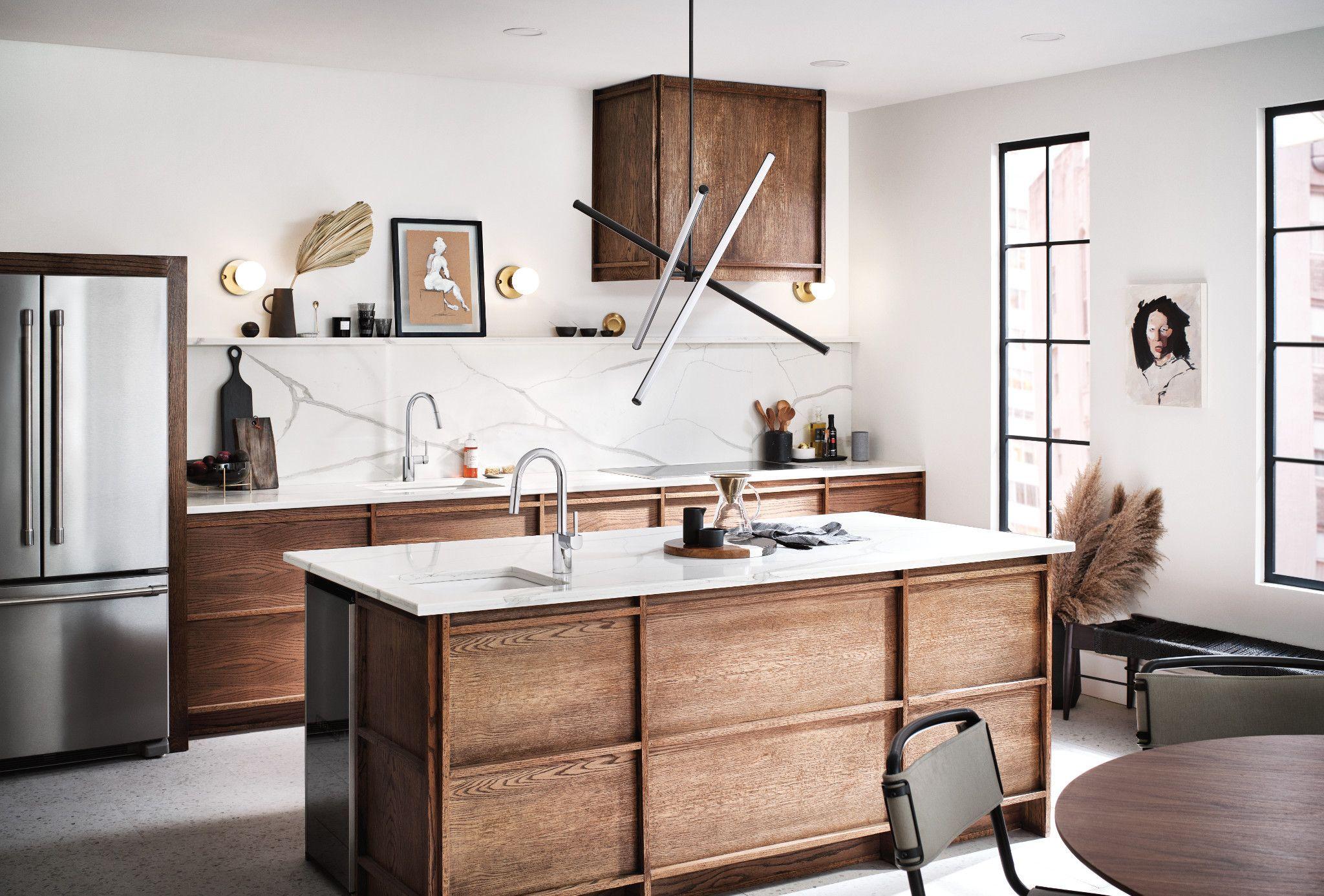 Moen Align One Handle Modern Kitchen Pulldown Faucet with Reflex and Power Clean Technology