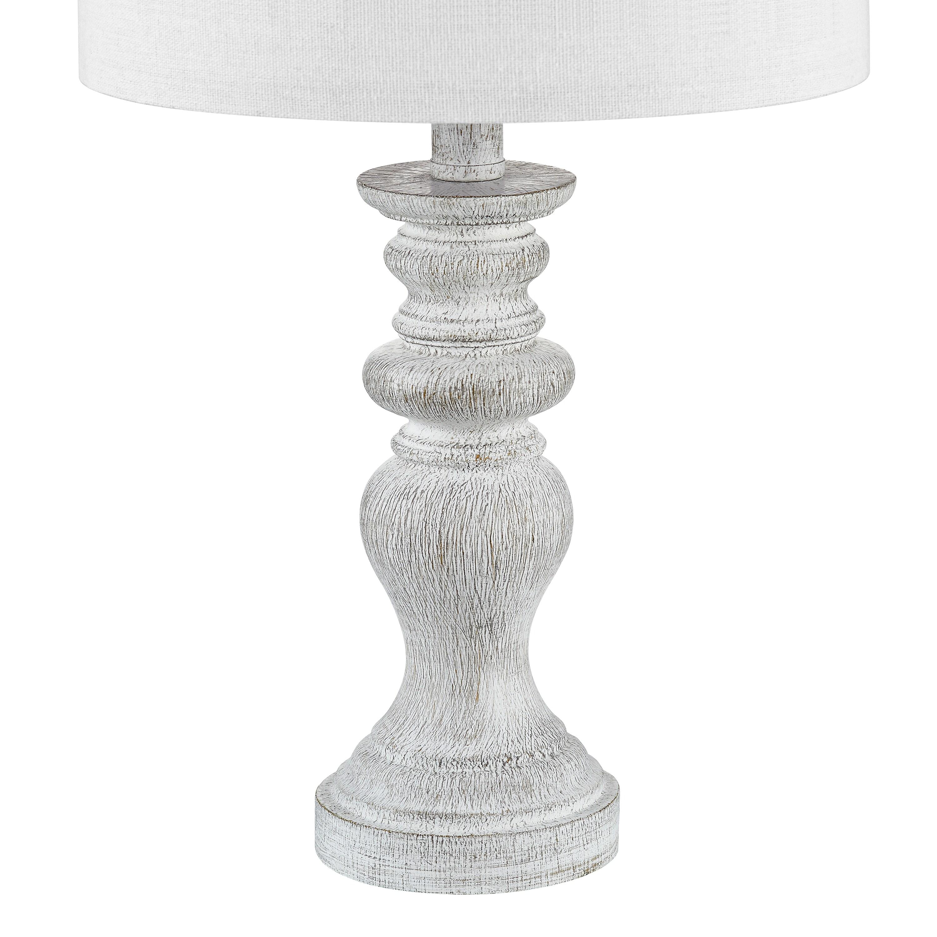 Kawoti  21.75" Farmhouse Table Lamp Set with Fabric Shade(Set of 2) - 11" W x 21.75" H