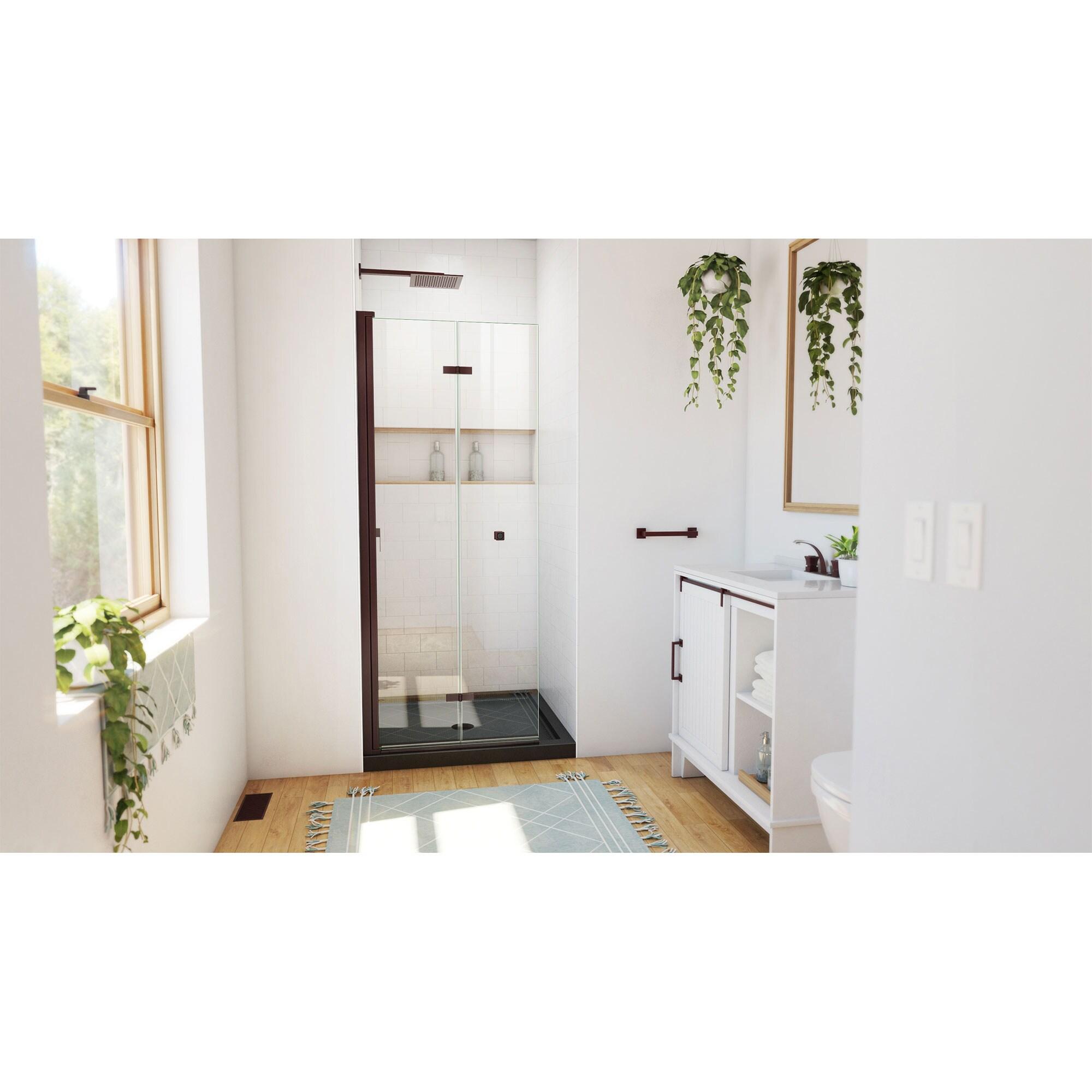 DreamLine Aqua-Q Fold 36 W X 36 D X 74.75 H Frameless Square Shower Enclosure DL-6528QC-88-06