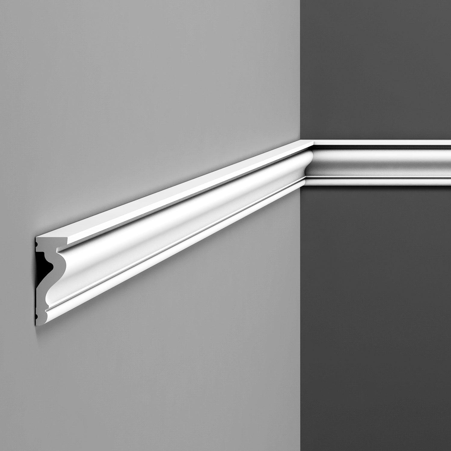 Orac Decor 2.375'' H x 90'' W x 0.875'' D Plastic Chair Rail