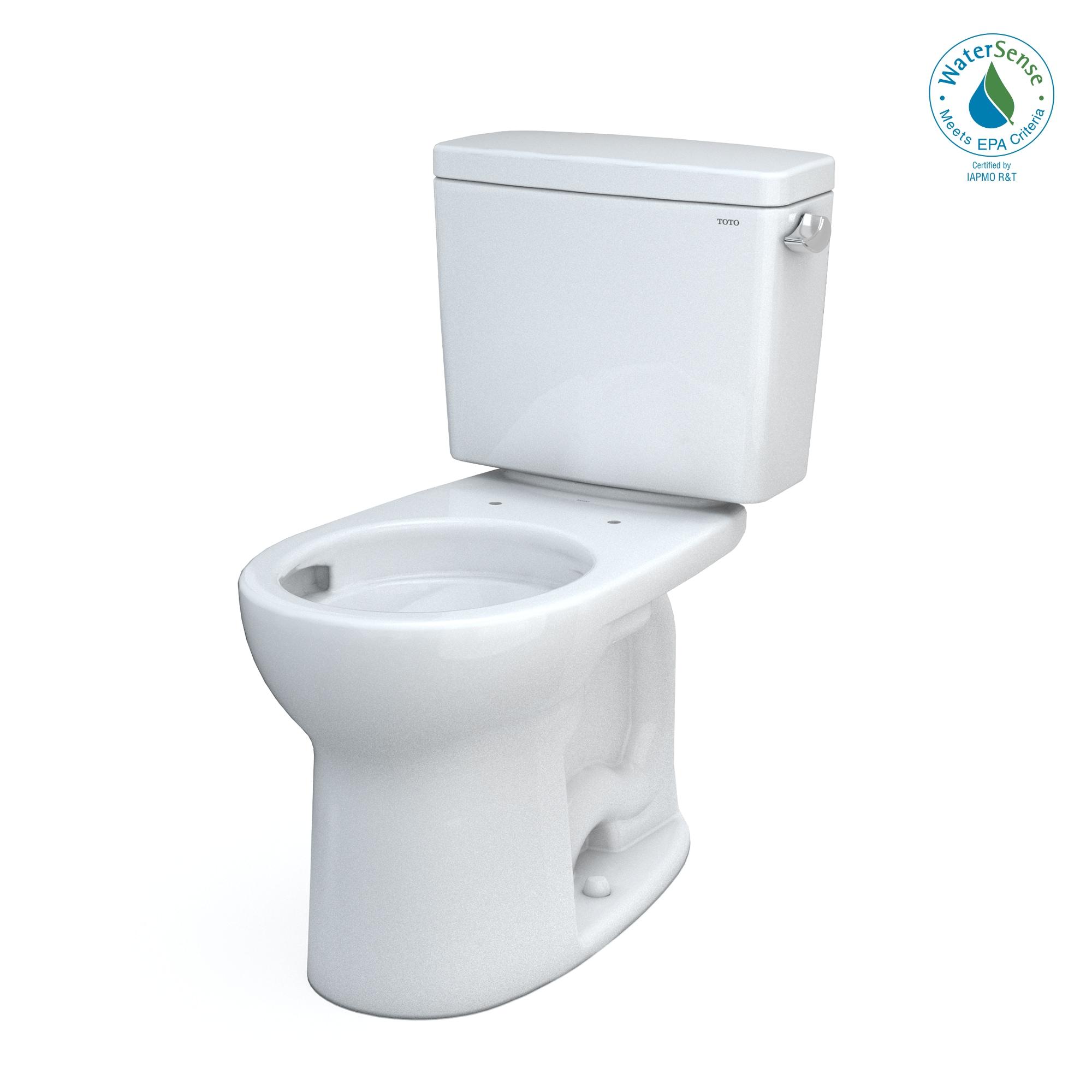 Drake® 1.28 GPF Water Efficient Round Two-Piece Toilet with Tornado Flush (Seat Not Included)