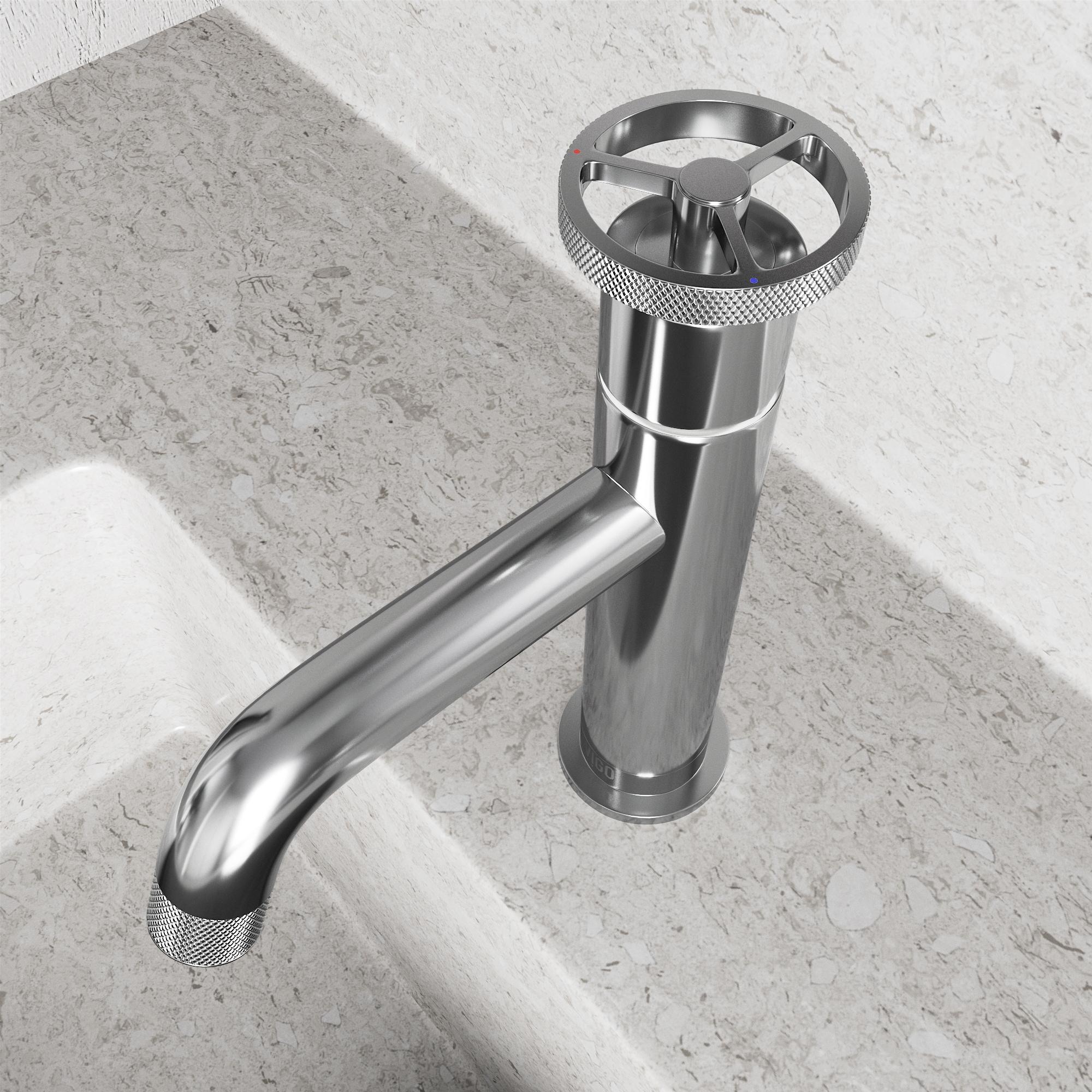 Cass 8" H Single Handle Single Hole Bathroom Faucet