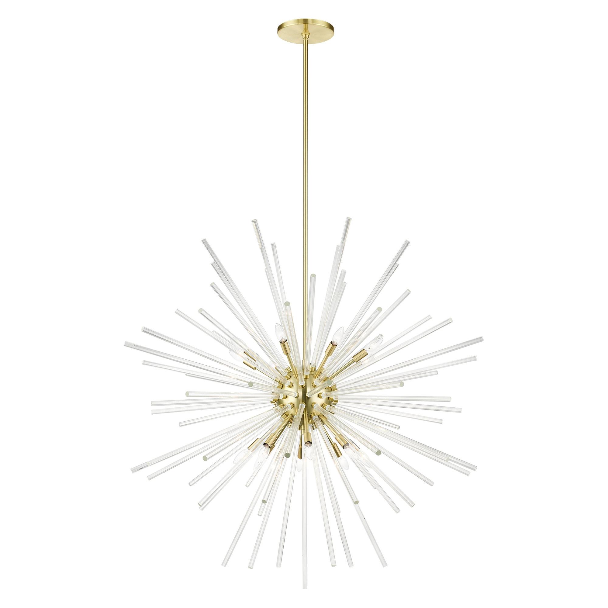 Livex Lighting Utopia 16 - Light Chandelier in  Satin Brass