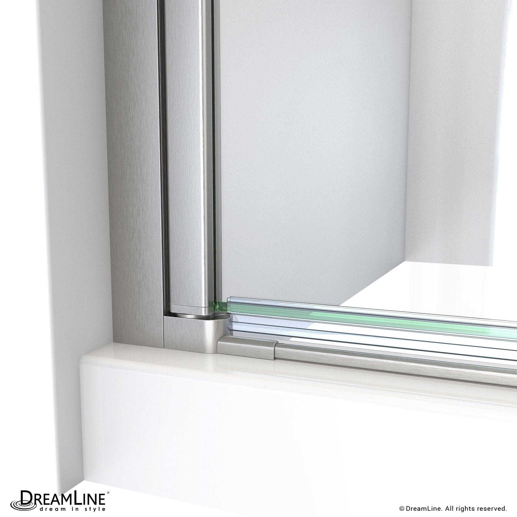 Aqua-Q Fold 36 W X 36 D X 76.75 H Frameless Square Shower Kit