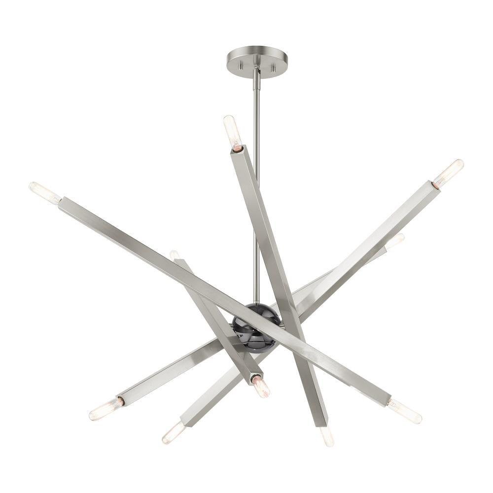 Livex Lighting - Moco - 10 Light Chandelier in Modern Style - 32 Inches wide by